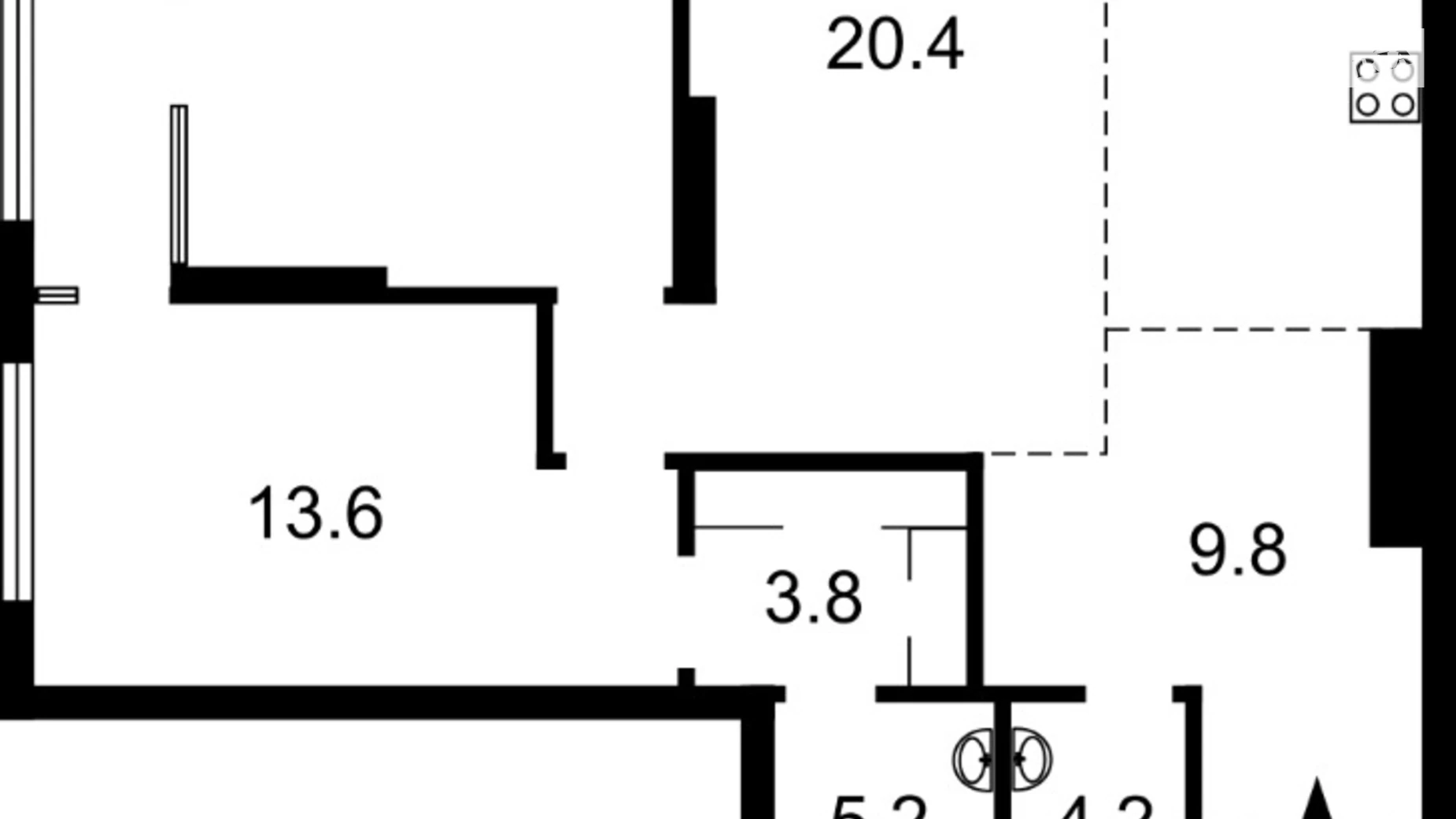 Продается 3-комнатная квартира 94 кв. м в Киеве, ул. Дегтяревская, 17-19