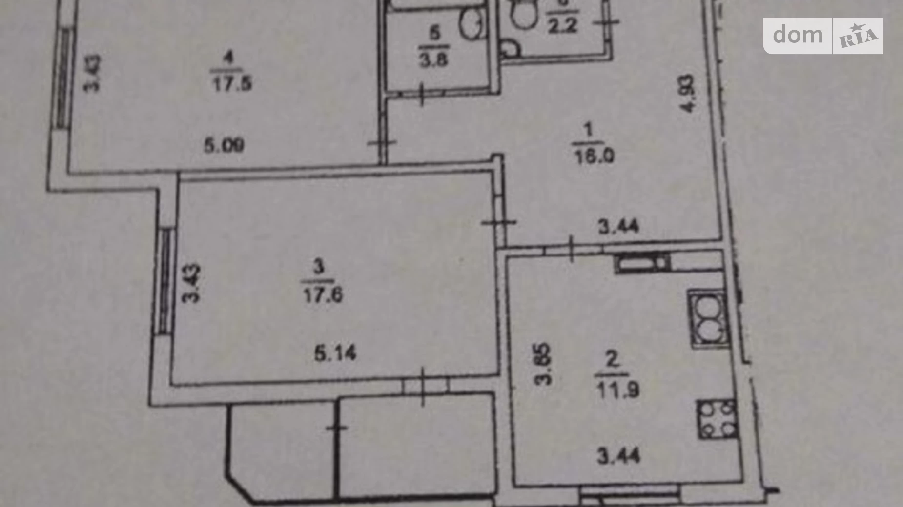 Продается 2-комнатная квартира 72 кв. м в Киеве, ул. Николая Лаврухина, 8