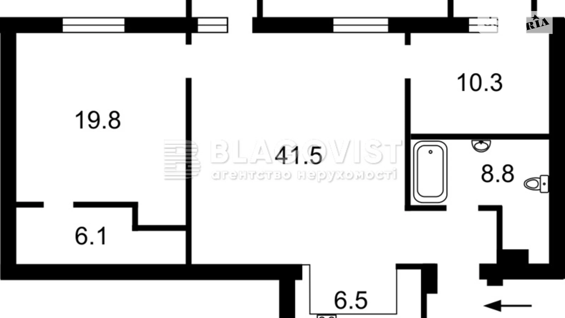 Продается 3-комнатная квартира 93 кв. м в Киеве, пл. Бессарабская, 5