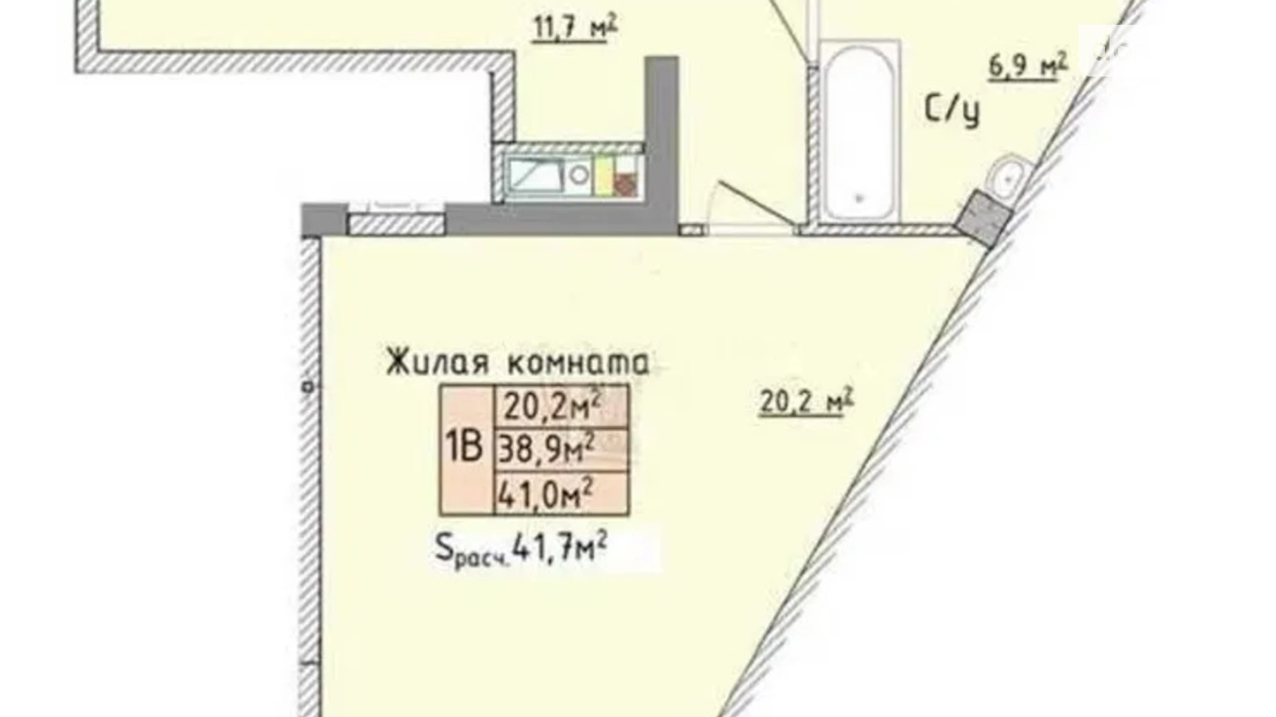 Продается 1-комнатная квартира 42 кв. м в Одессе, Фонтанская дор., 118А - фото 4