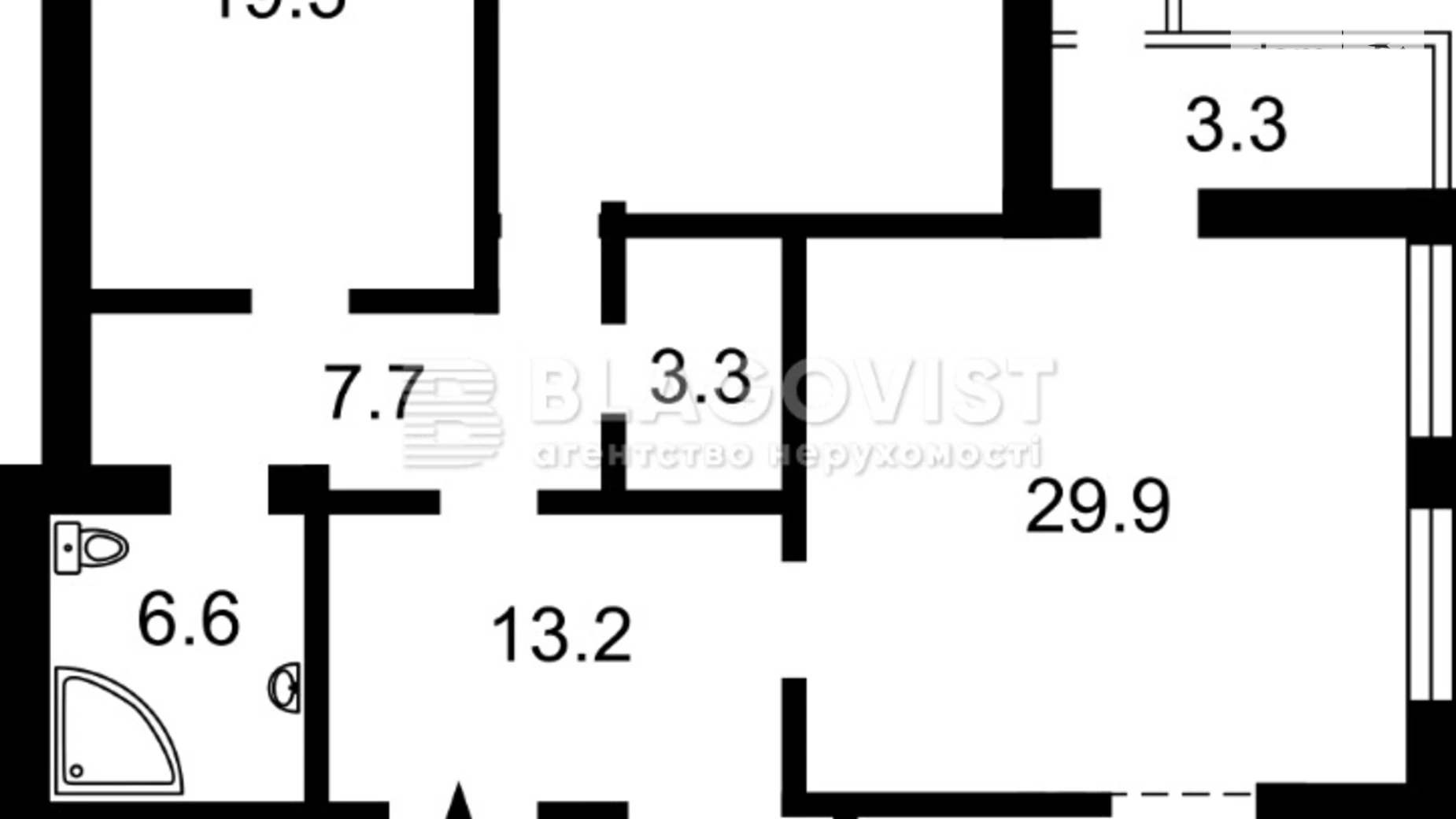 Продается 2-комнатная квартира 130 кв. м в Киеве, ул. Срибнокильская, 3А - фото 2