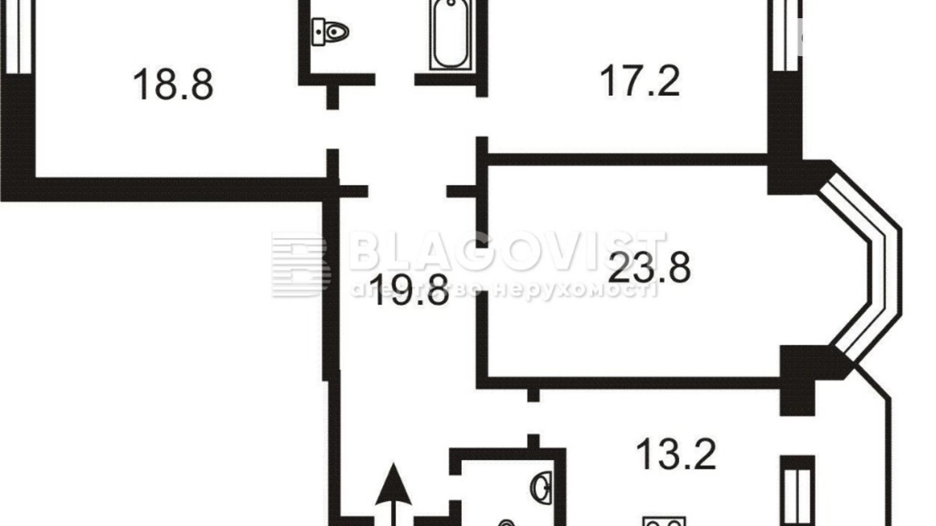 Продається 3-кімнатна квартира 105 кв. м у Києві, вул. Градинська, 5