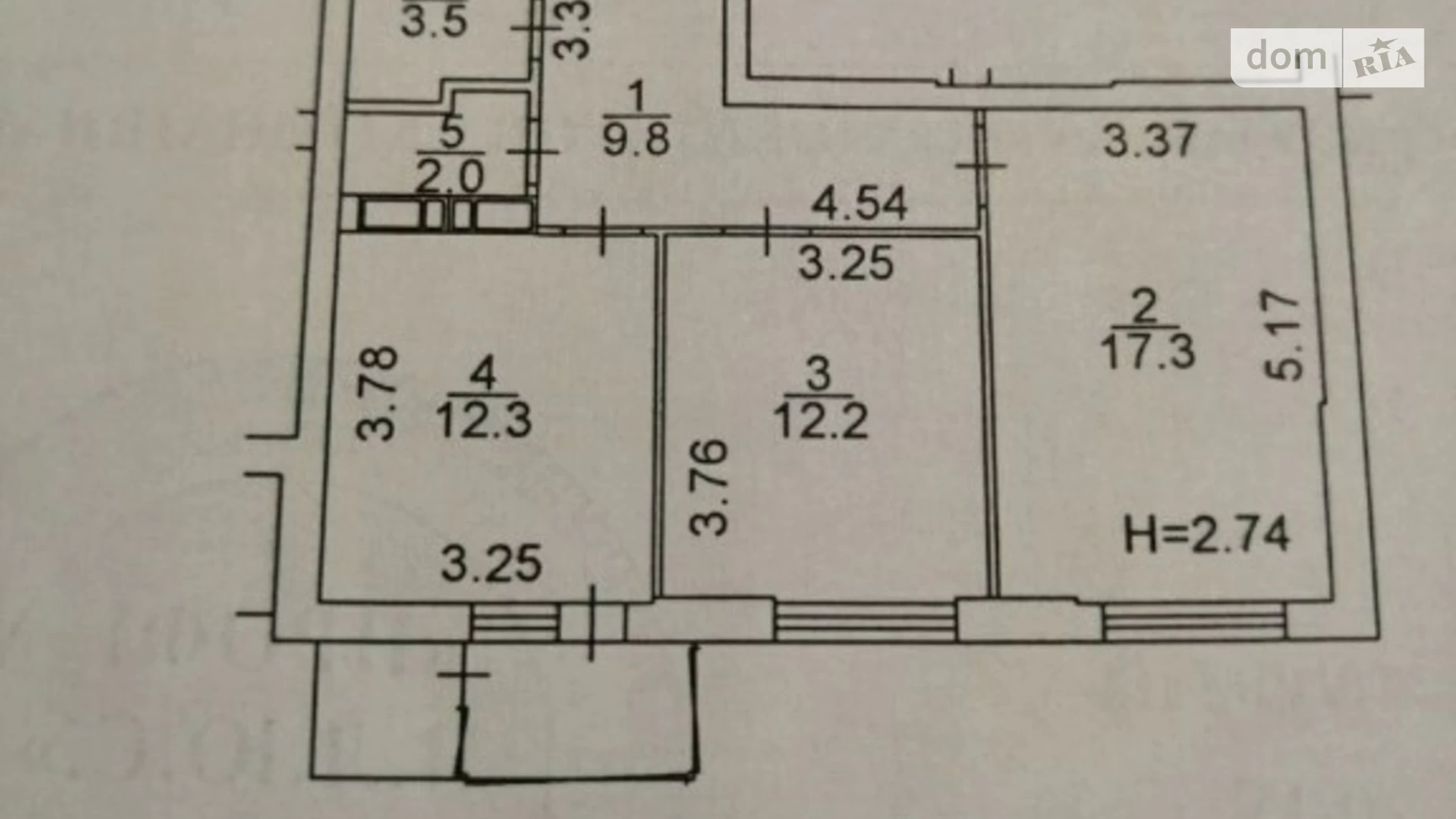 Продается 2-комнатная квартира 59 кв. м в Киеве, ул. Василия Стуса, 7Б