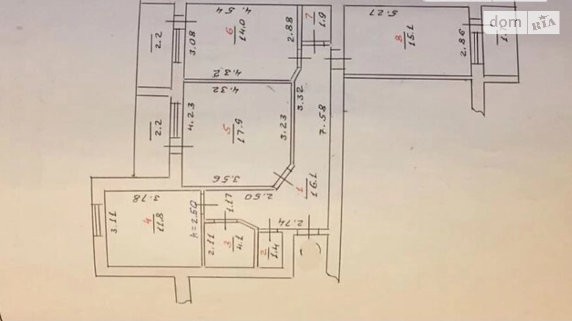 Продается 3-комнатная квартира 88.9 кв. м в Хмельницком, цена: 62000 $ - фото 11