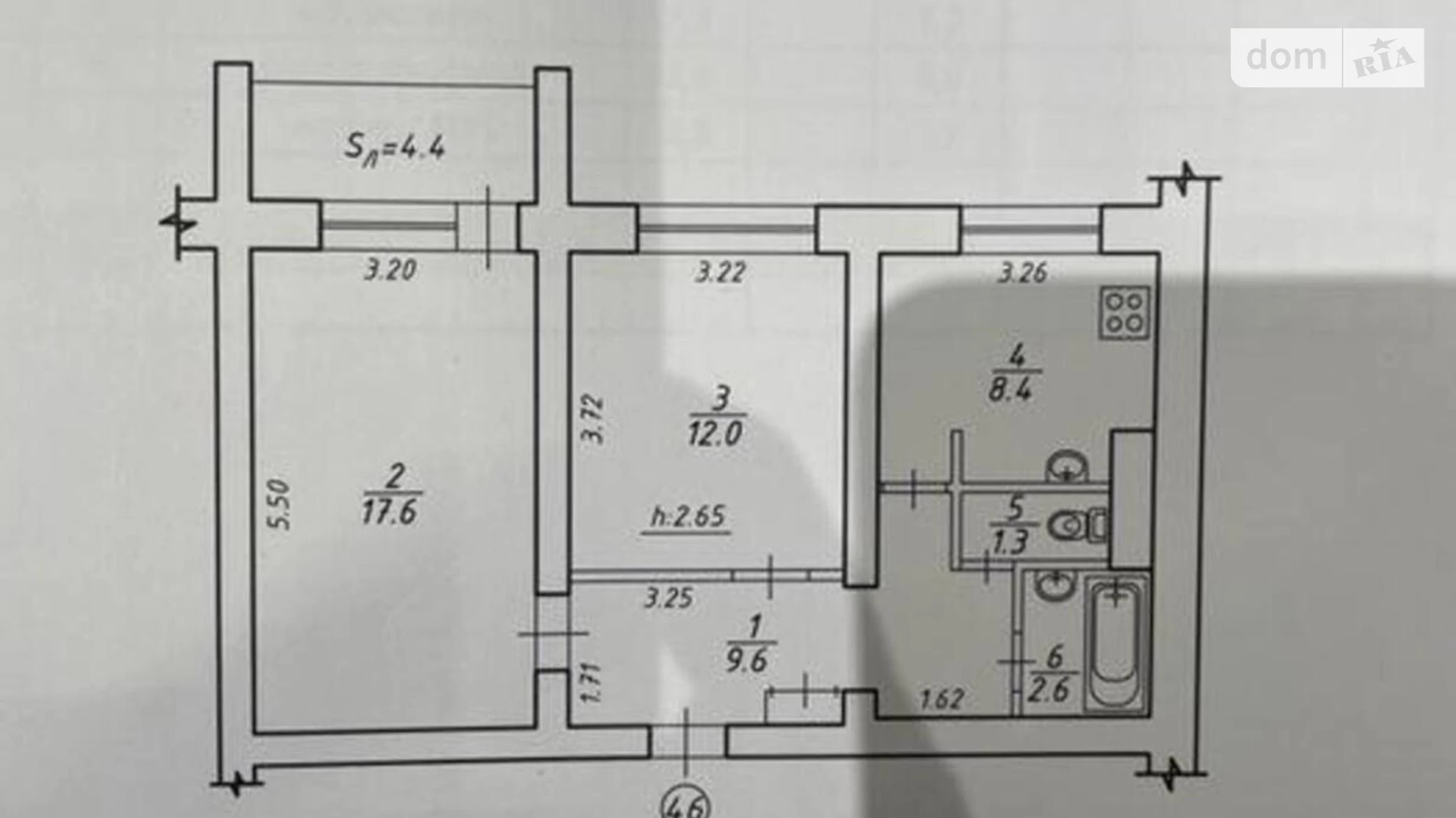 Продается 2-комнатная квартира 54 кв. м в Киеве, ул. Предславинская, 25