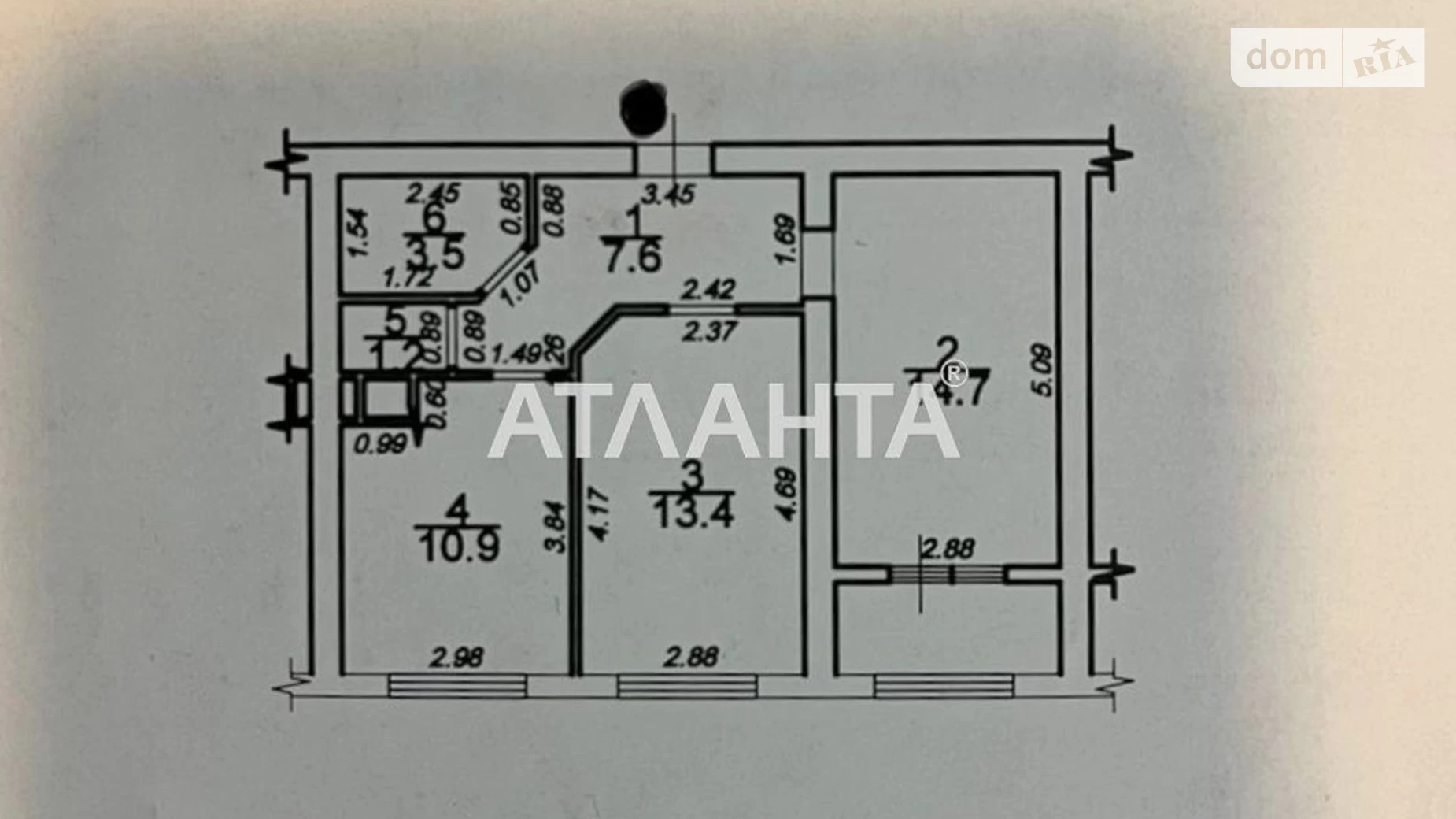 Продається 2-кімнатна квартира 54.8 кв. м у Одесі, вул. Басейна, 6А - фото 2