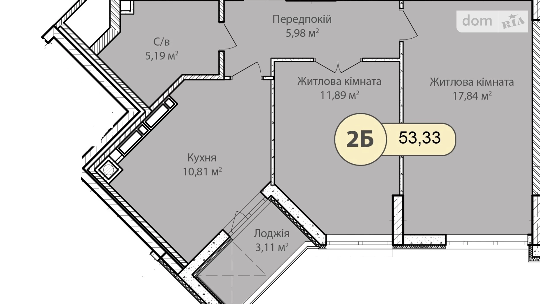 Продається 2-кімнатна квартира 58.3 кв. м у Ірпені, вул. Ольги Кобилянської(Достоєвського), 1В/3 - фото 5