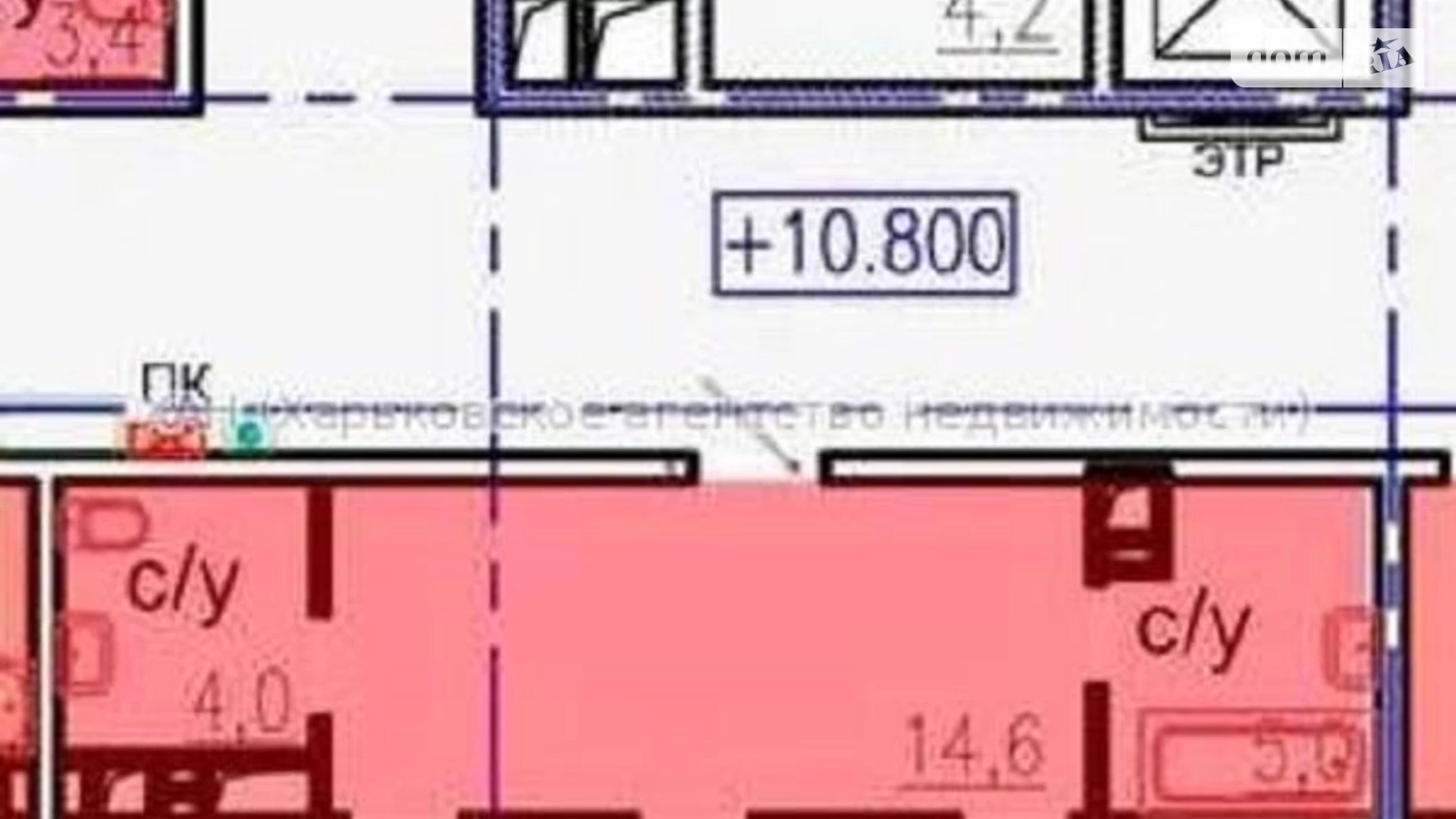 Продается 2-комнатная квартира 72 кв. м в Харькове, ул. Авиационная