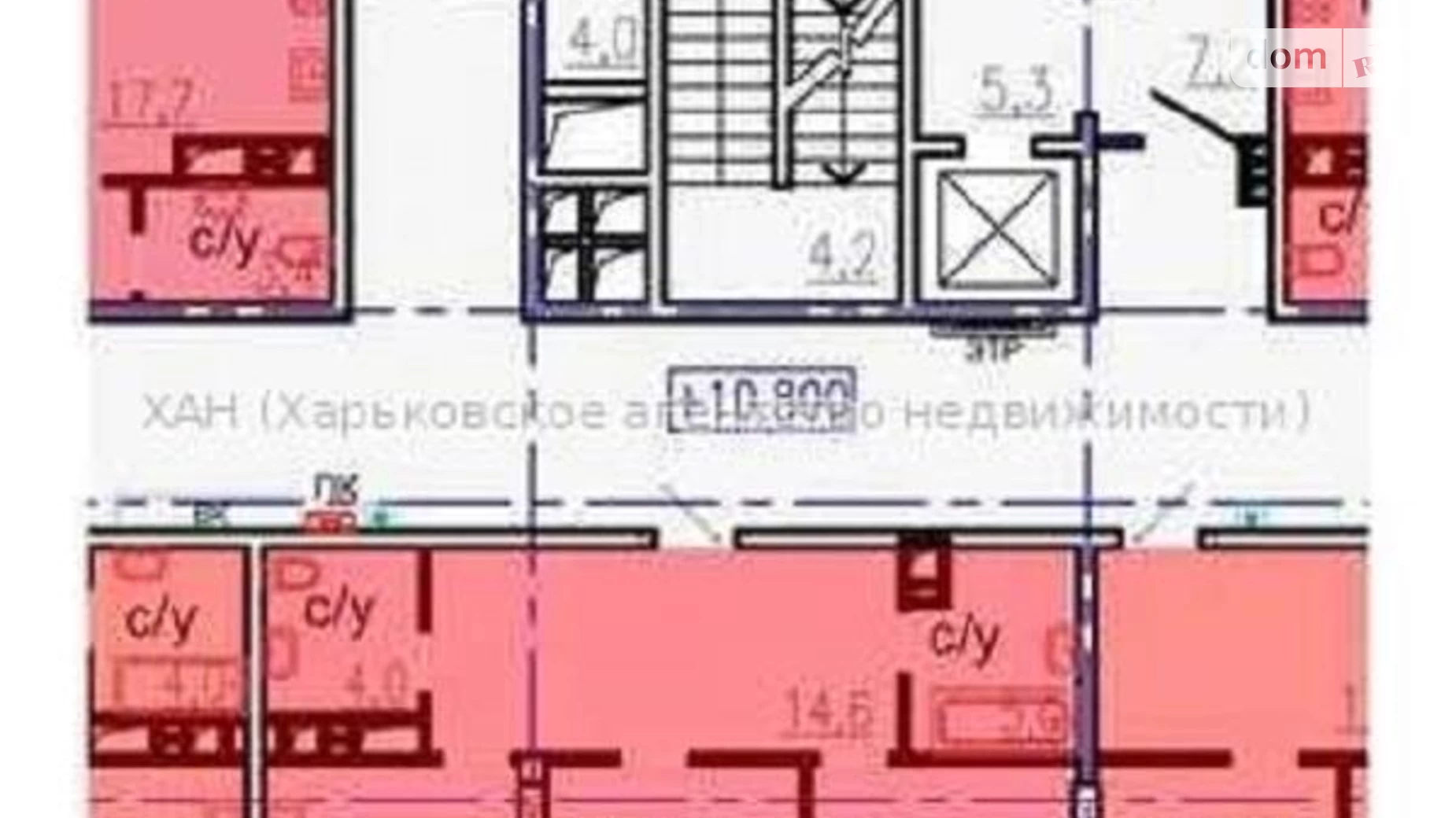 Продается 2-комнатная квартира 72 кв. м в Харькове, ул. Авиационная