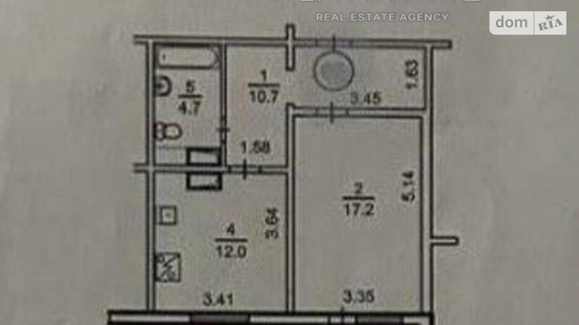 Продается 1-комнатная квартира 48.5 кв. м в Киеве, просп. Петра Григоренко, 28В