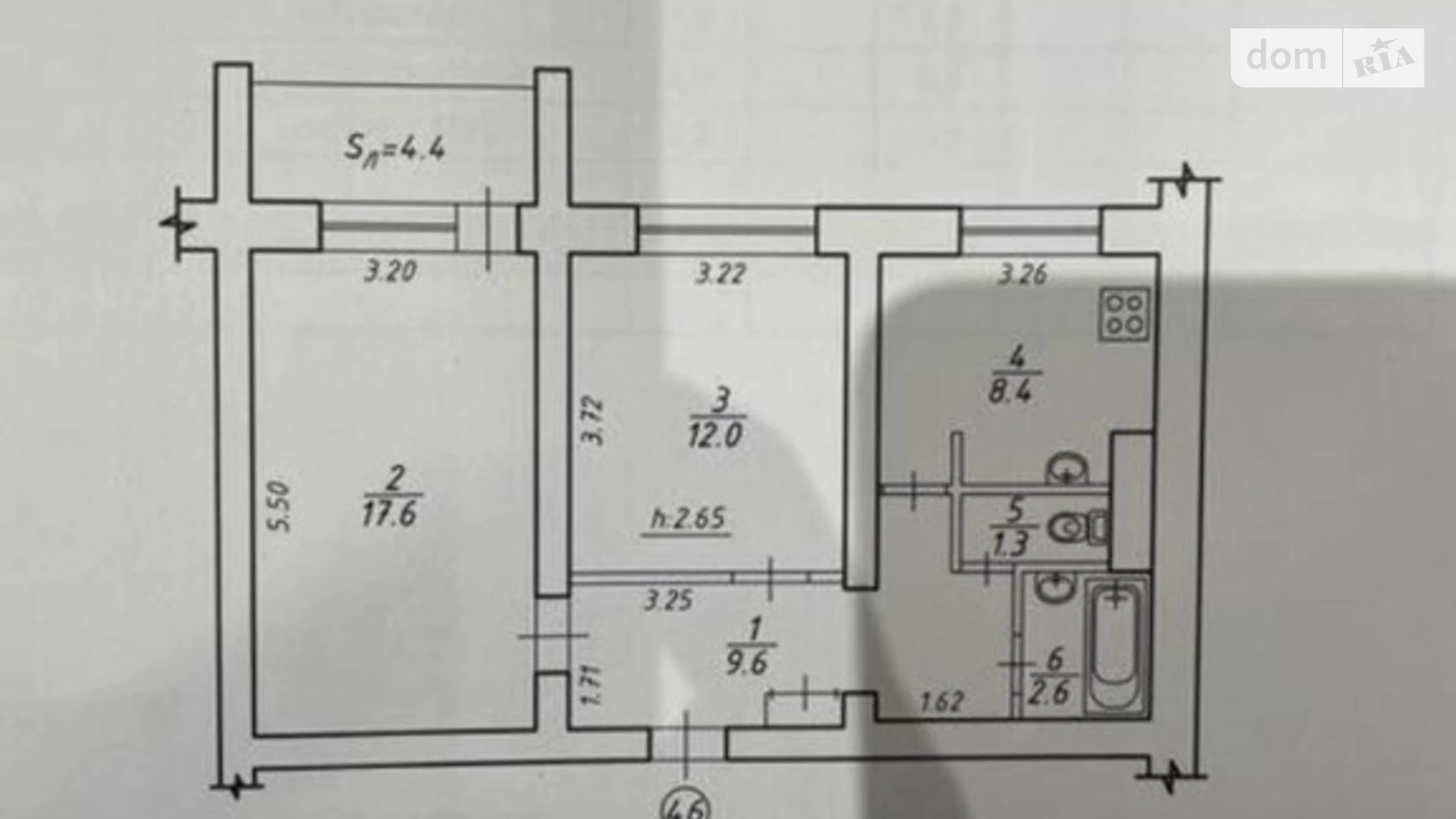 Продается 2-комнатная квартира 53 кв. м в Киеве, ул. Предславинская, 25