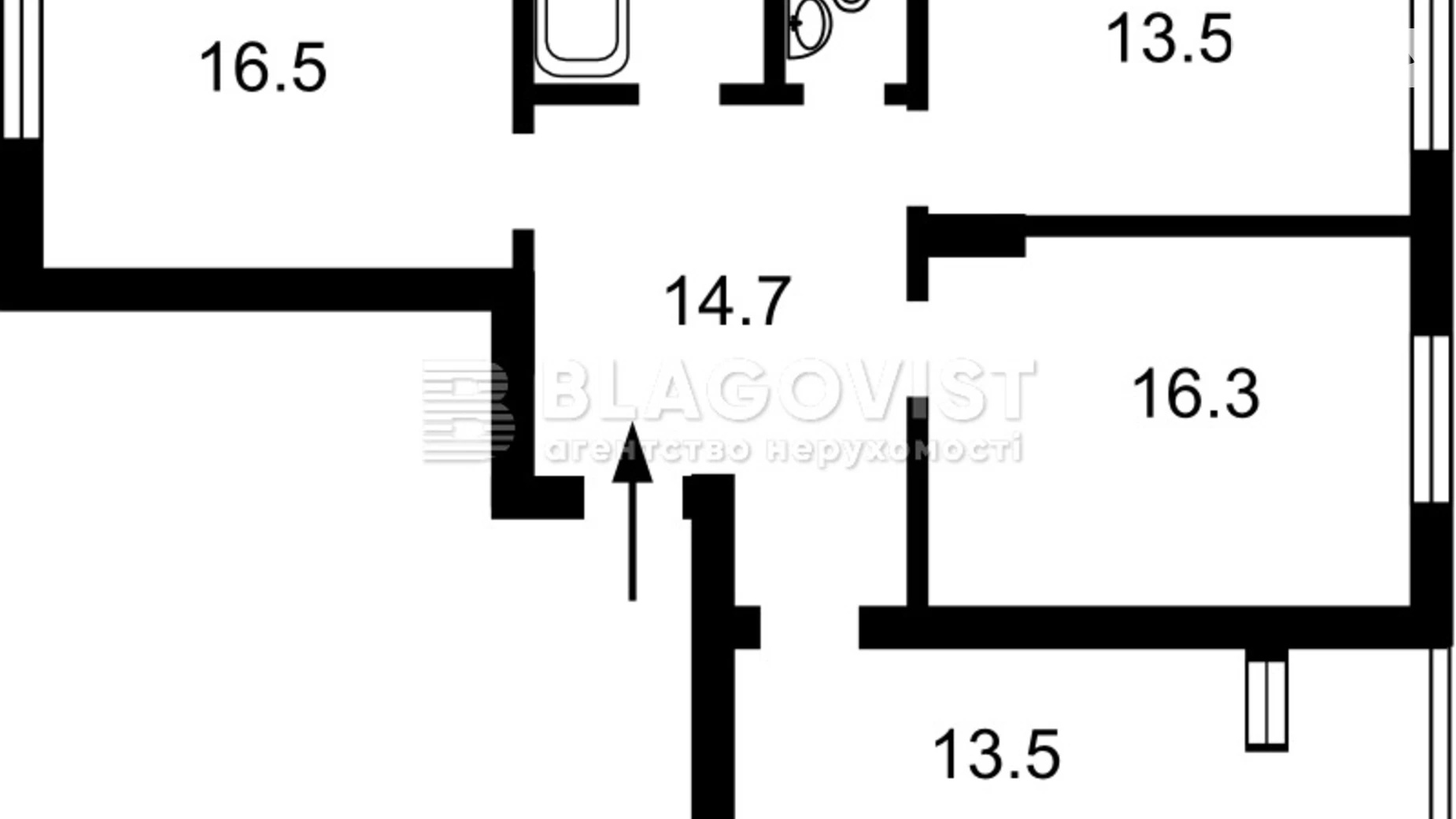 Продается 3-комнатная квартира 84 кв. м в Киеве, ул. Семьи Кульженков, 37