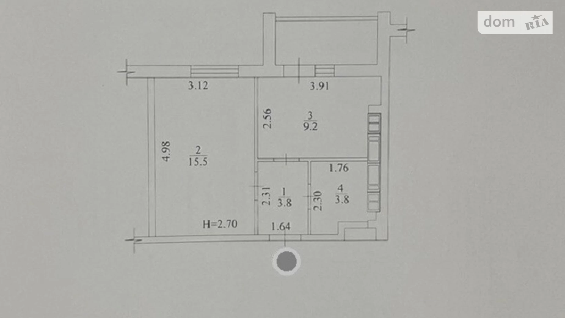 Продается 1-комнатная квартира 35 кв. м в Харькове, ул. Мира, 3