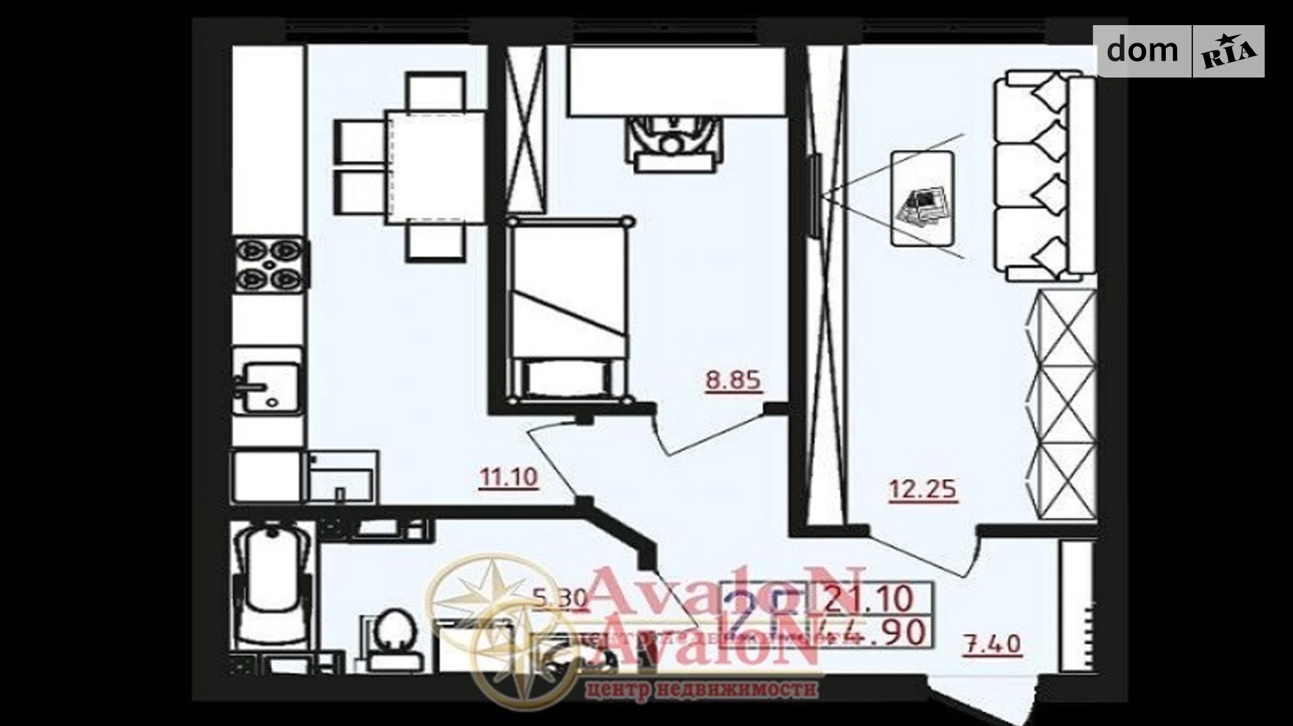 Продається 2-кімнатна квартира 45 кв. м у Одесі, вул. Марсельська - фото 2