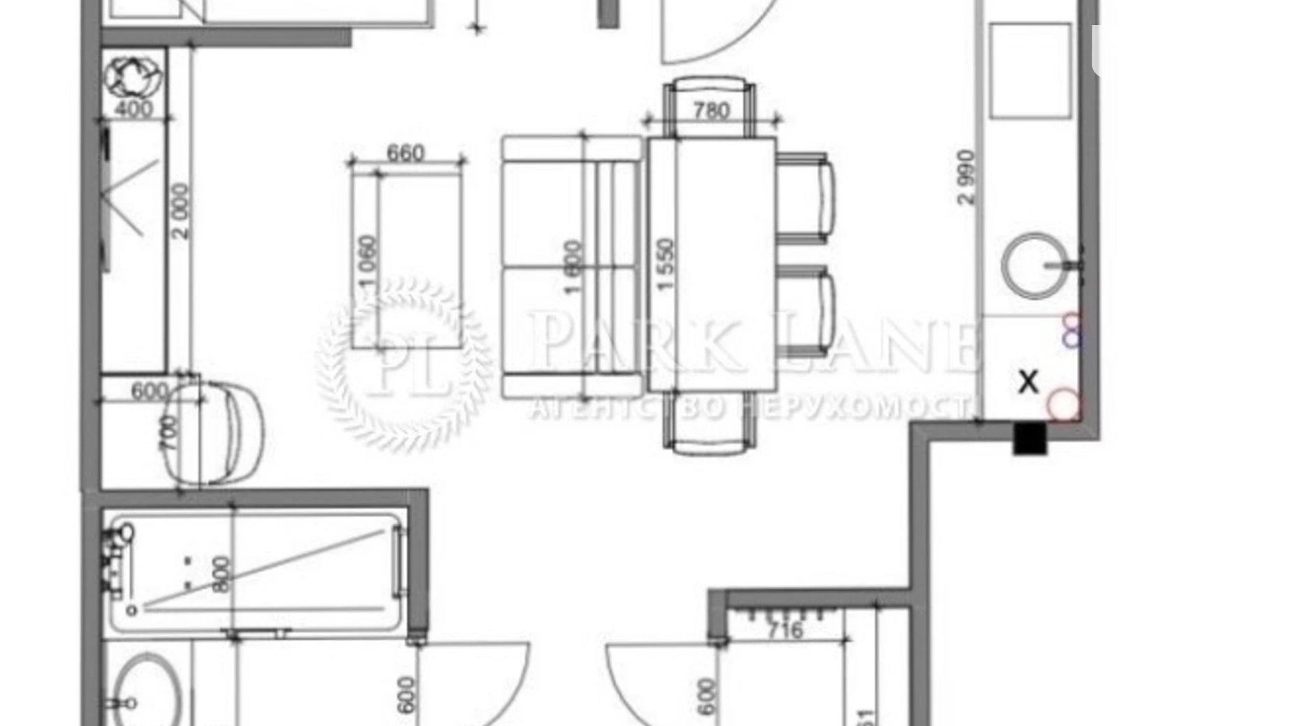 Продается 1-комнатная квартира 38 кв. м в Киеве, просп. Правды, 1