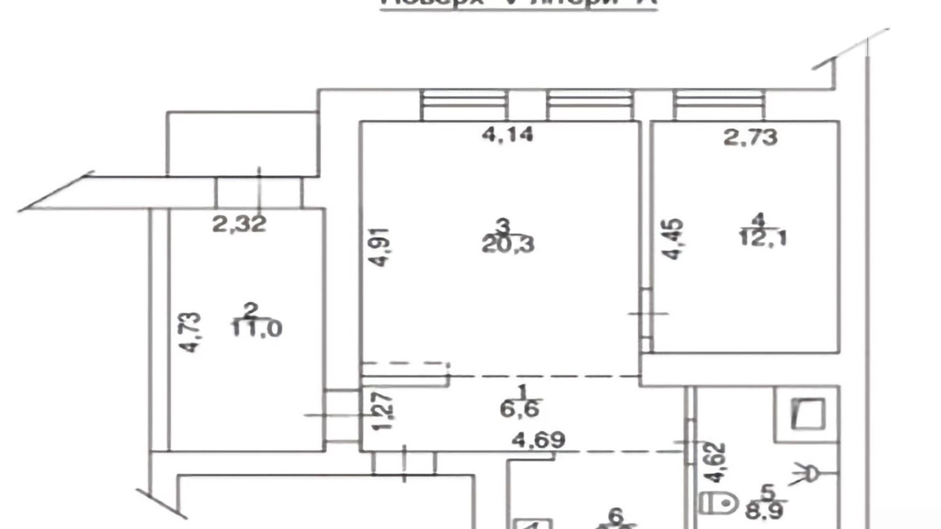 Продается 3-комнатная квартира 69 кв. м в Киеве, ул. Пирогова, 2