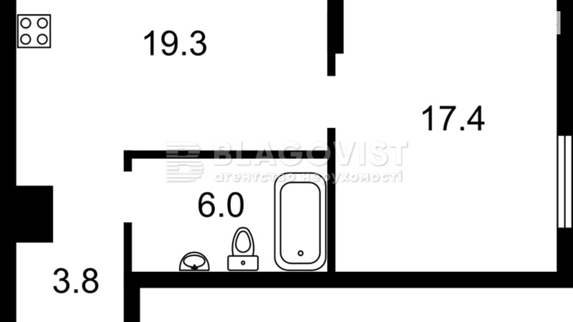 Продается 1-комнатная квартира 45 кв. м в Киеве, Столичное шоссе, 1 - фото 3