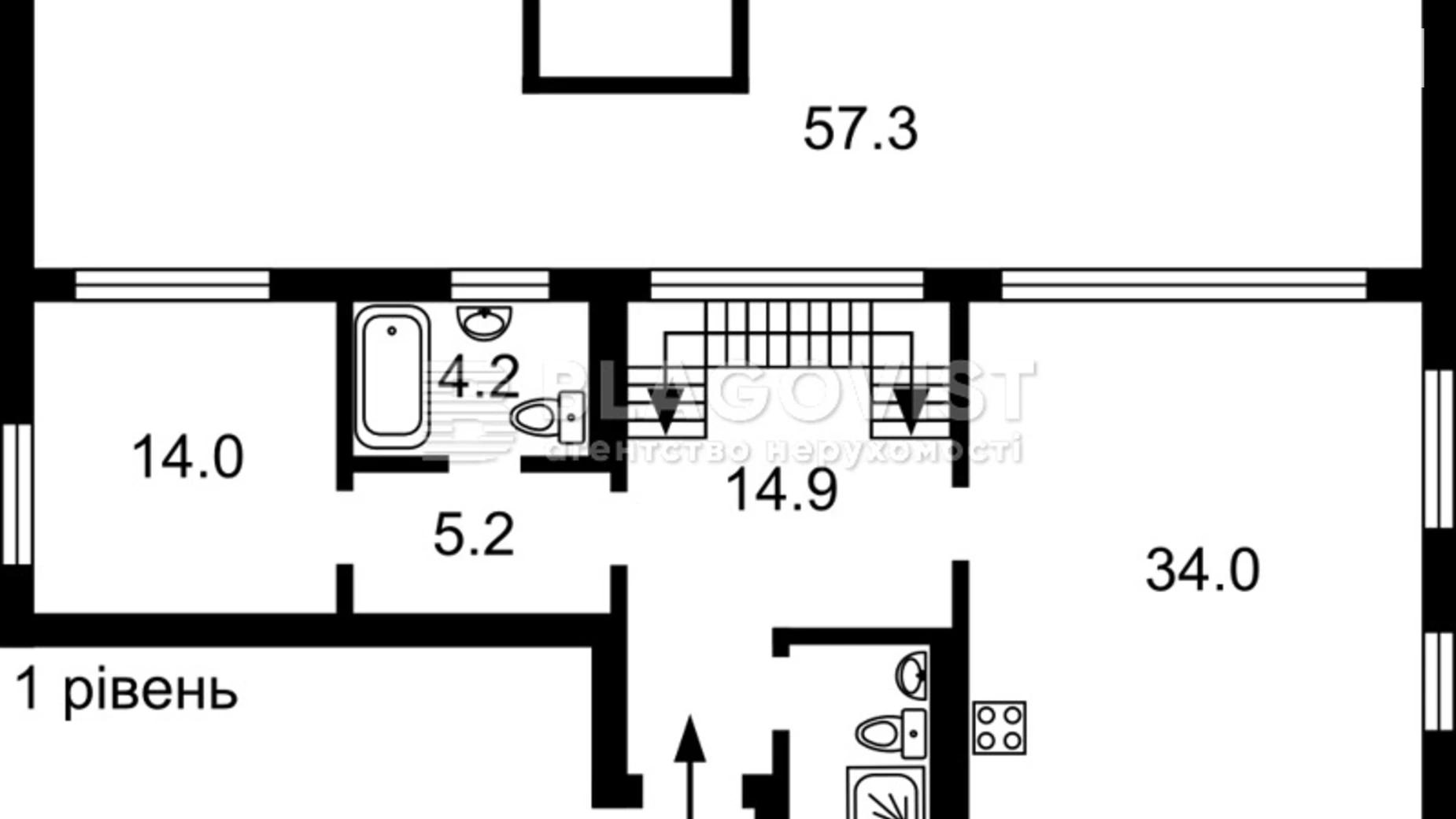 Продается 3-комнатная квартира 170 кв. м в Киеве, ул. Вячеслава Липинского, 38 - фото 2