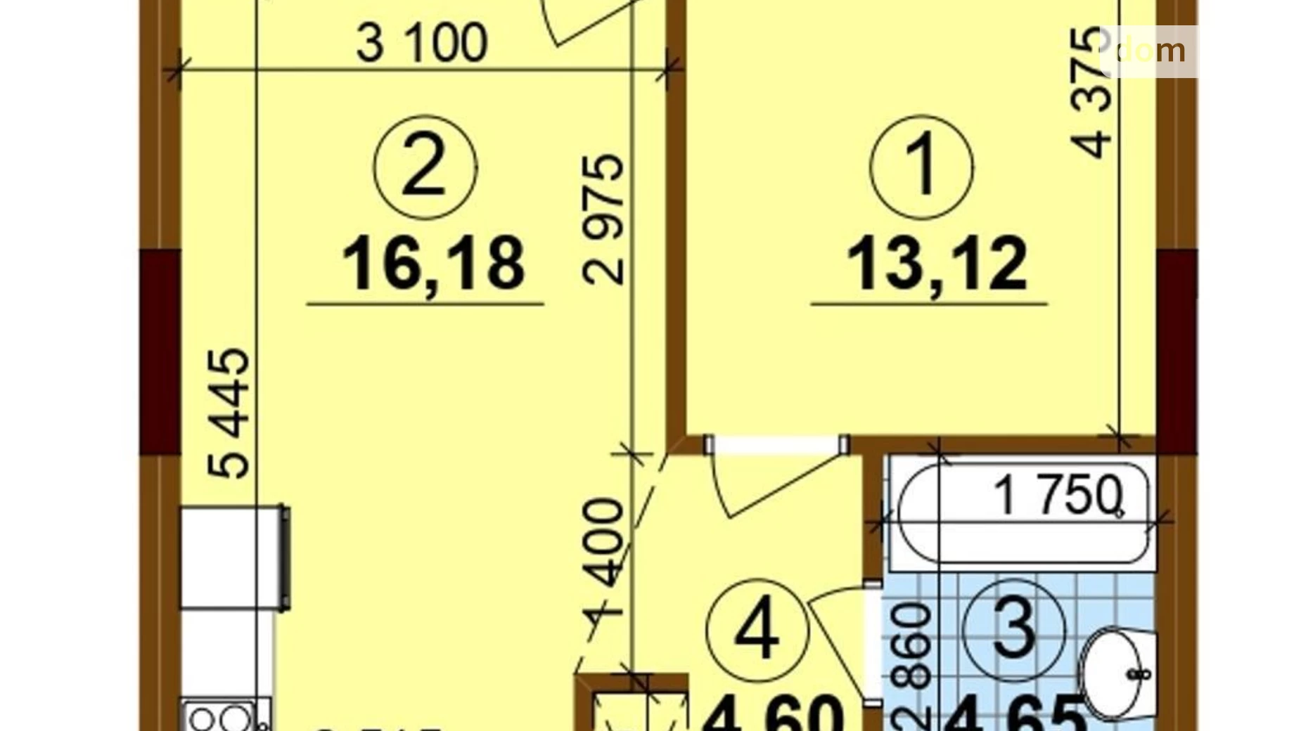 Продается 1-комнатная квартира 42 кв. м в Киеве, ул. Ивана Выговского(Маршала Гречко), 47