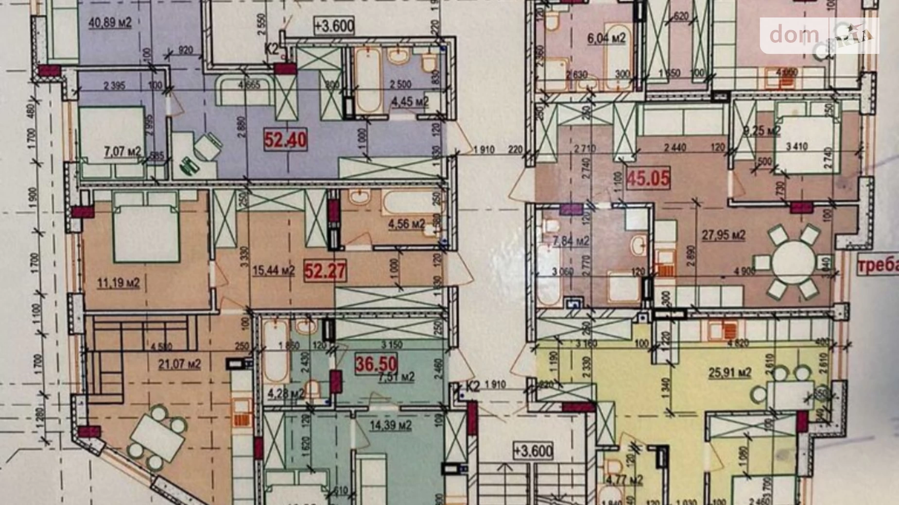 Продается 1-комнатная квартира 52 кв. м в Виннице, ул. Ивана Богуна - фото 3