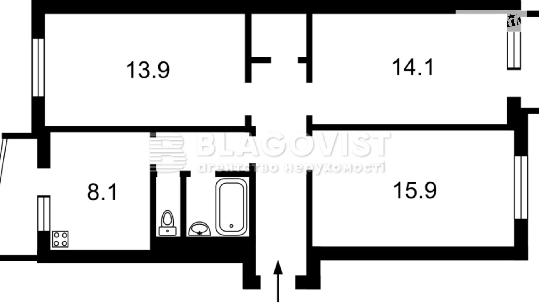Продается 3-комнатная квартира 68 кв. м в Киеве, просп. Голосеевский(40-летия Октября), 7 - фото 2