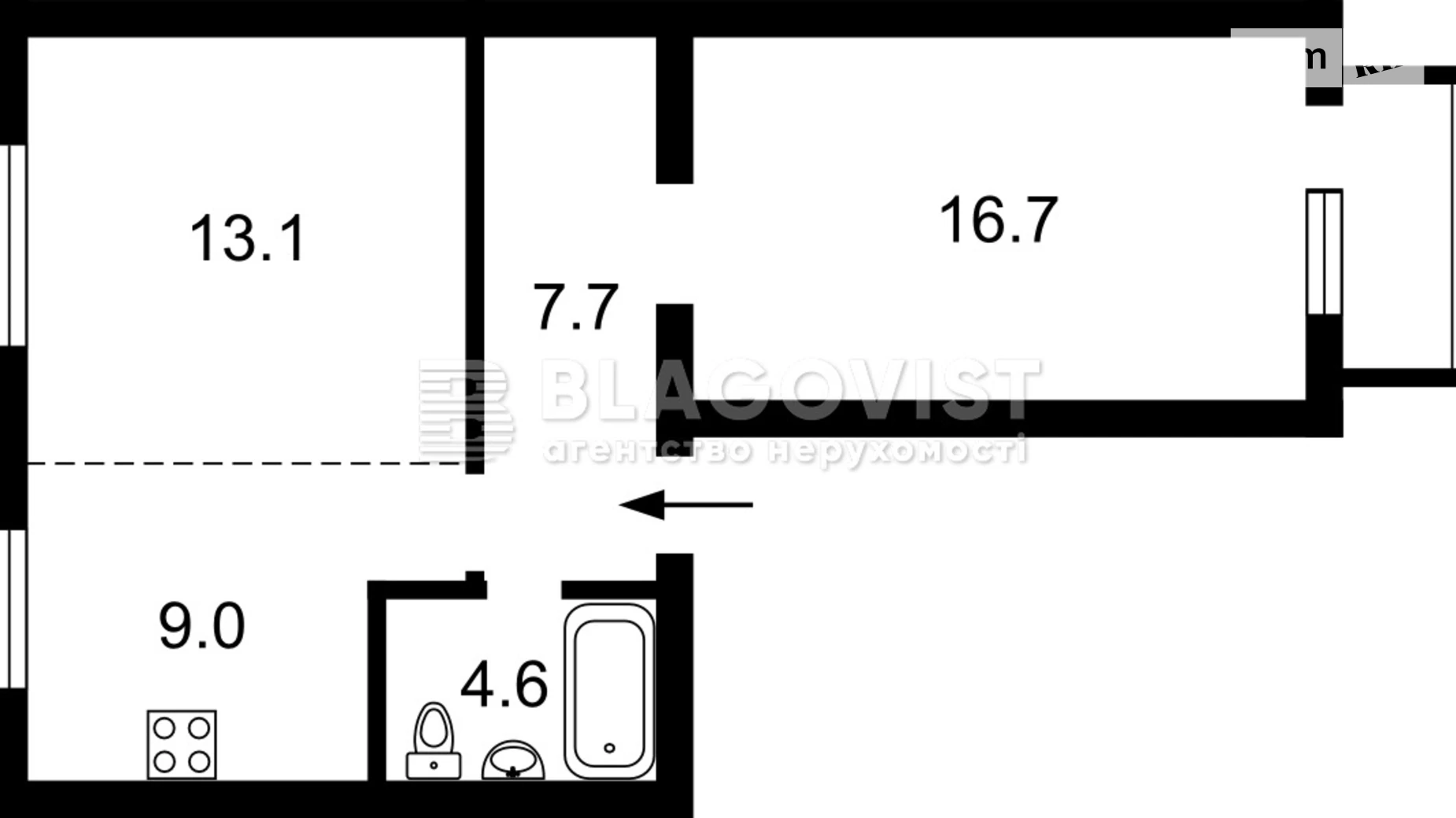 Продается 2-комнатная квартира 55 кв. м в Киеве, бул. Николая Михновского(Дружбы Народов), 9