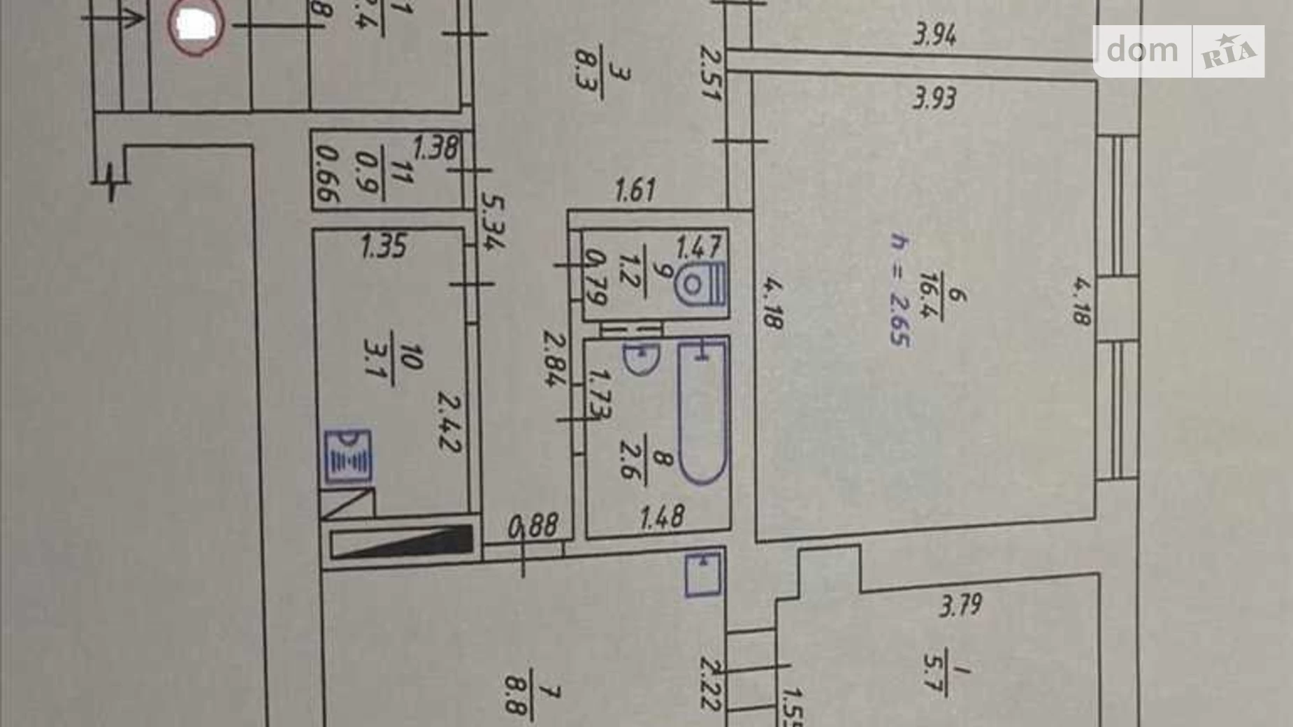 Продається 2-кімнатна квартира 62 кв. м у Рунівщині, вул. Центральна