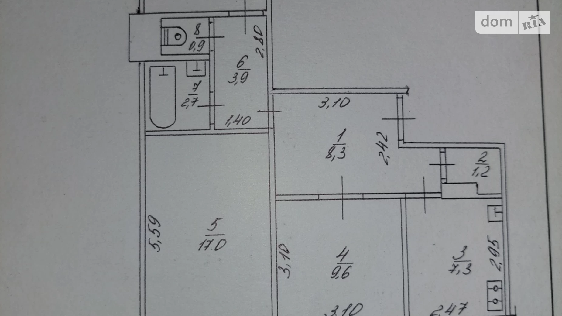 Продається 3-кімнатна квартира 67 кв. м у Черкасах, цена: 49999 $ - фото 6