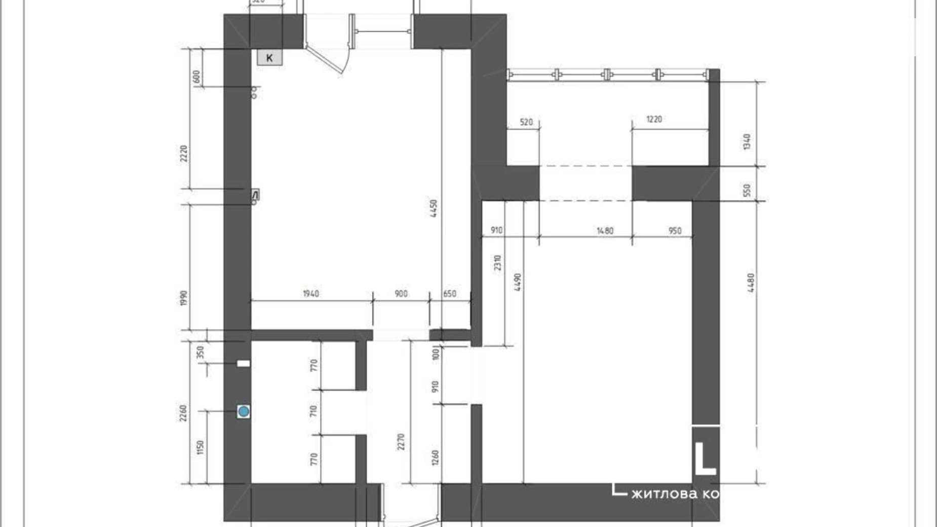 Продается 1-комнатная квартира 44 кв. м в Ивано-Франковске - фото 2