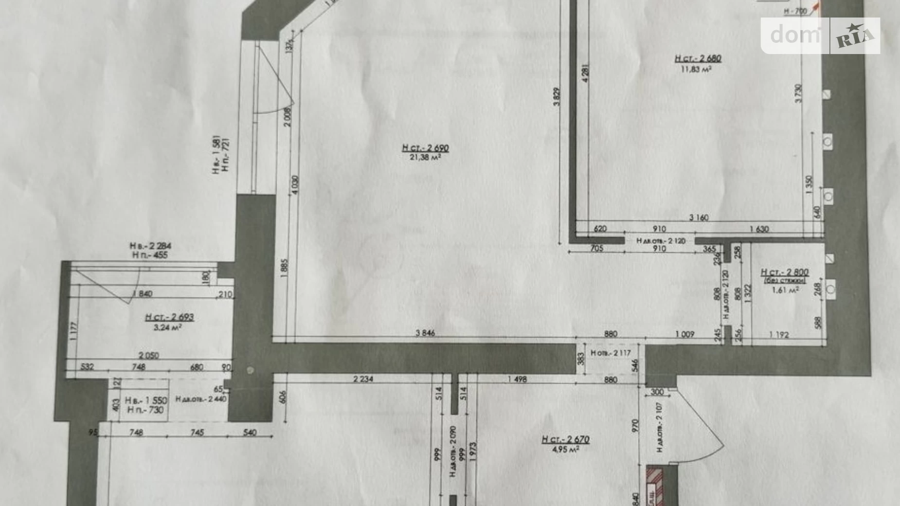 Продается 2-комнатная квартира 66.7 кв. м в Хмельницком, ул. Подольская, 70