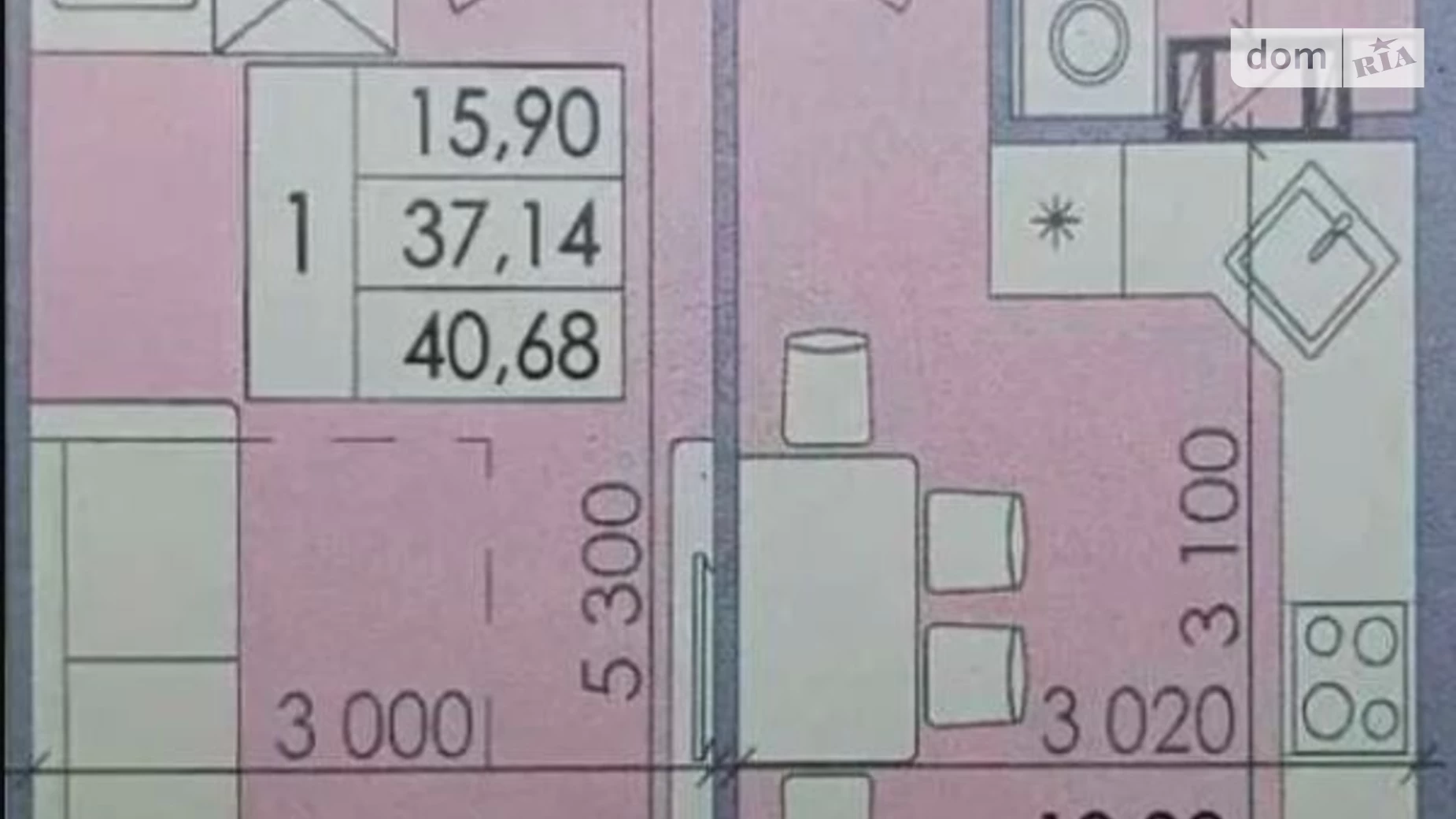 Продается 1-комнатная квартира 41 кв. м в Полтаве, ул. Башкирцевой Марии, 20