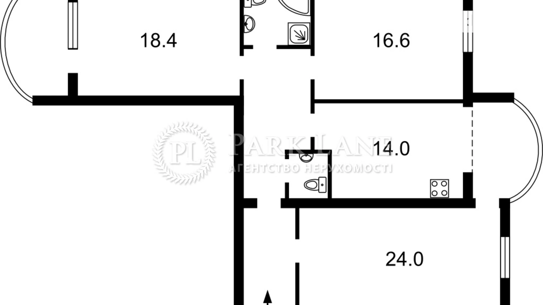 Продается 3-комнатная квартира 119 кв. м в Киеве, ул. Левка Лукьяненко, 21