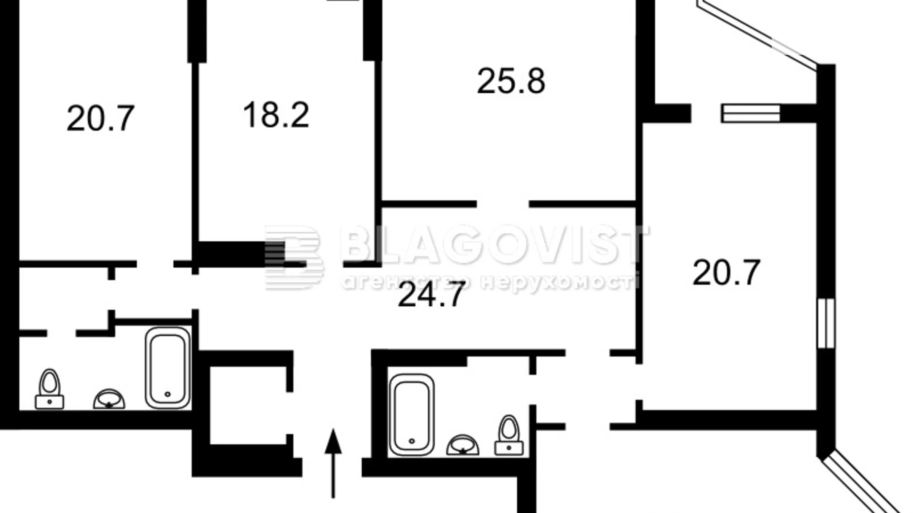 Продается 4-комнатная квартира 157.2 кв. м в Киеве, ул. Коновальца Евгения, 32Г - фото 5