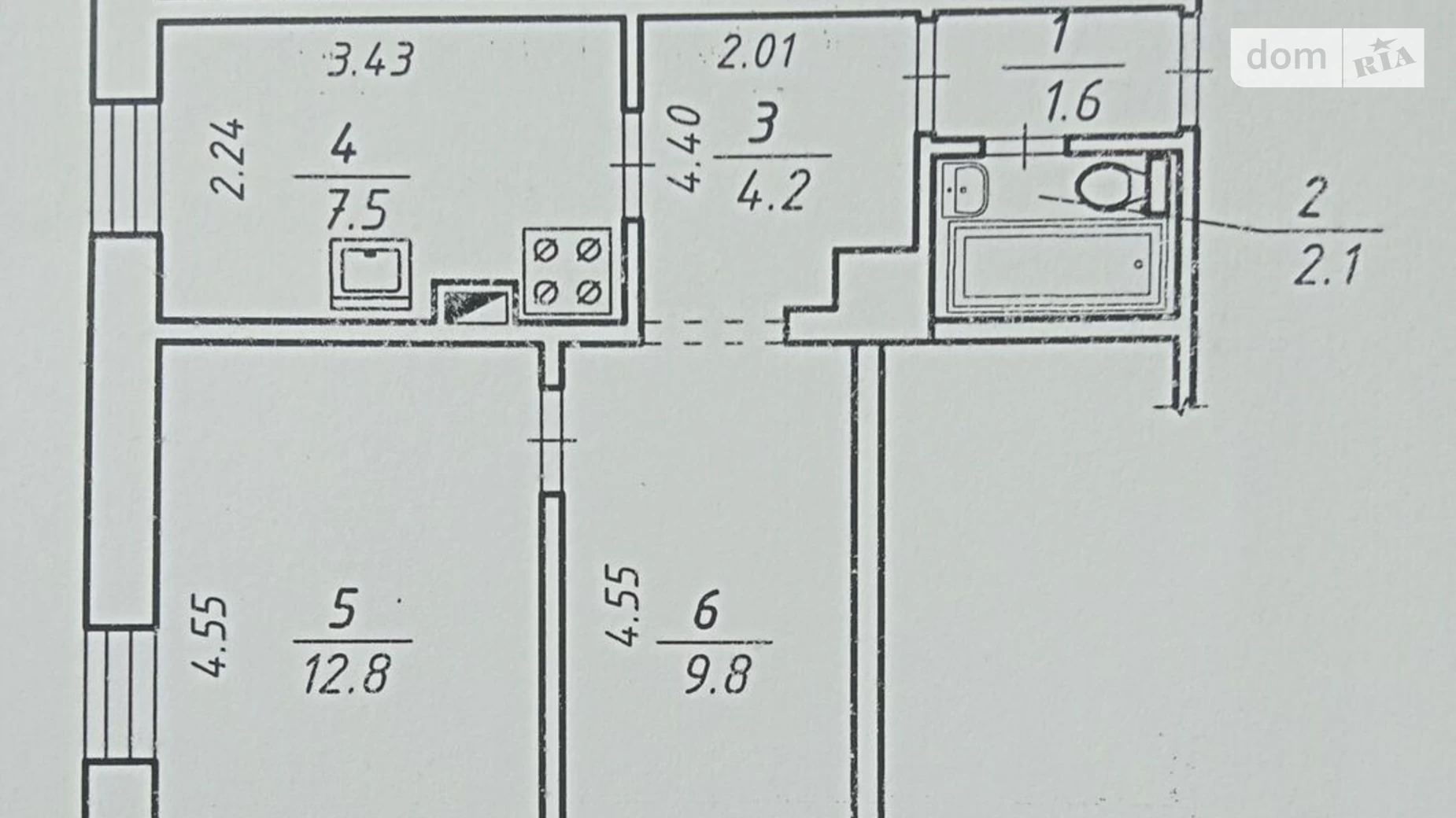 Продается 2-комнатная квартира 38 кв. м в Сумах, ул. Казацкий Вал - фото 5