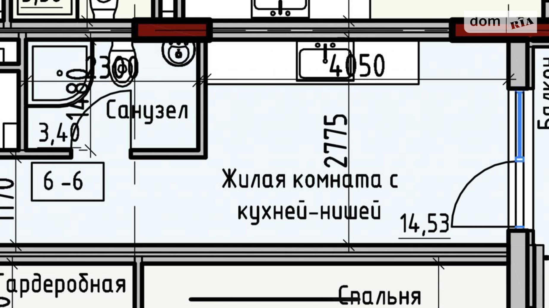 Продается 1-комнатная квартира 18 кв. м в Одессе, ул. Дмитрия Донского, 59 - фото 5