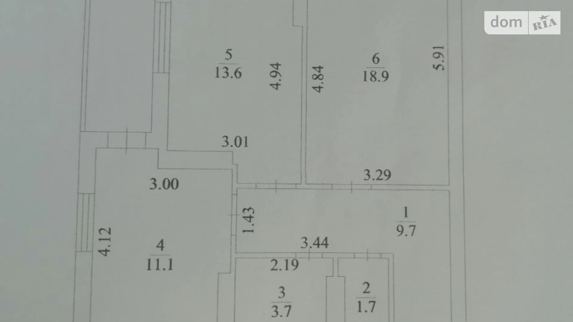 Продається 2-кімнатна квартира 61.7 кв. м у Києві, бул. Ярослава Гашека, 22