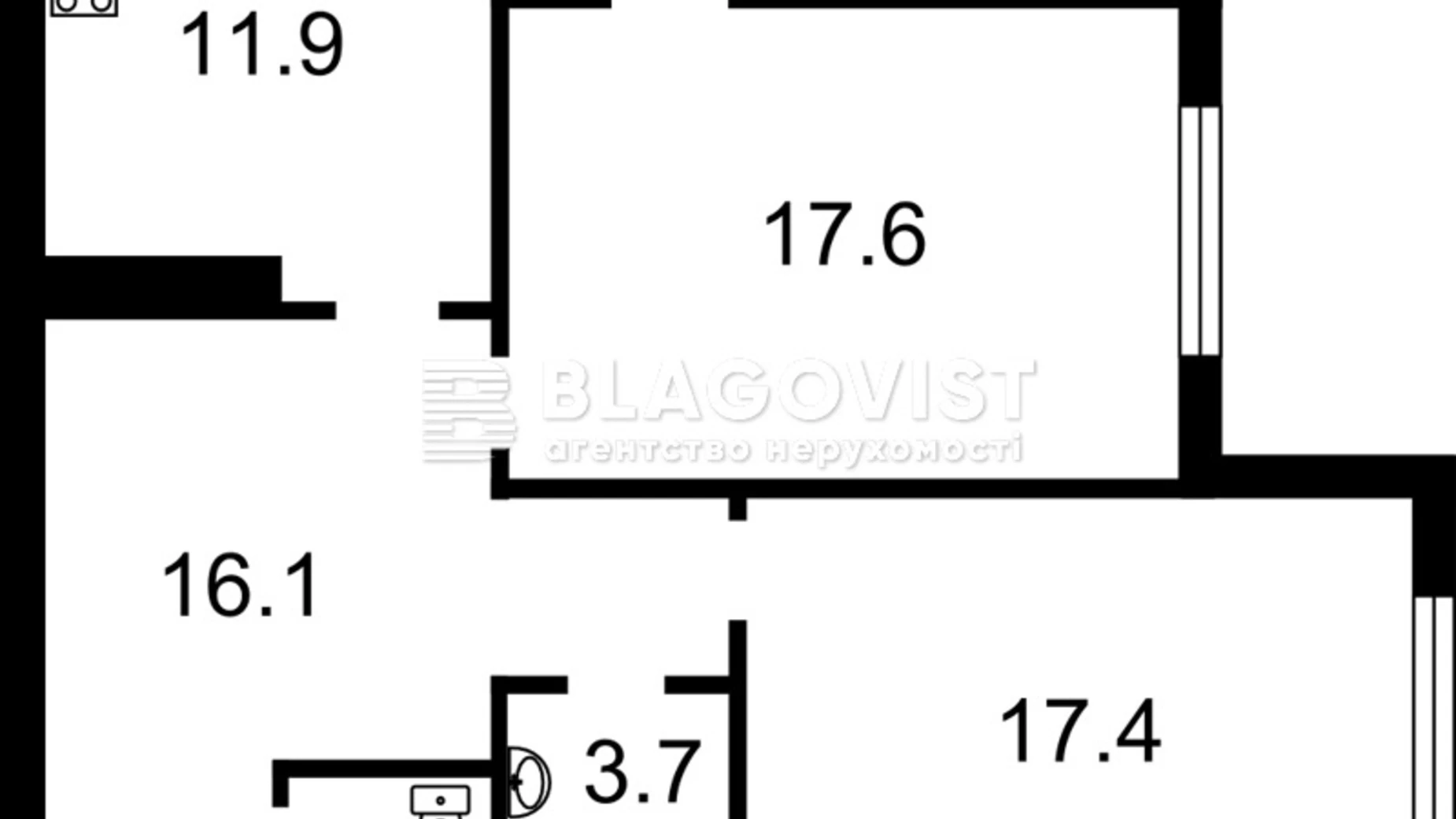 Продається 3-кімнатна квартира 72 кв. м у Києві, вул. Миколи Лаврухіна, 10