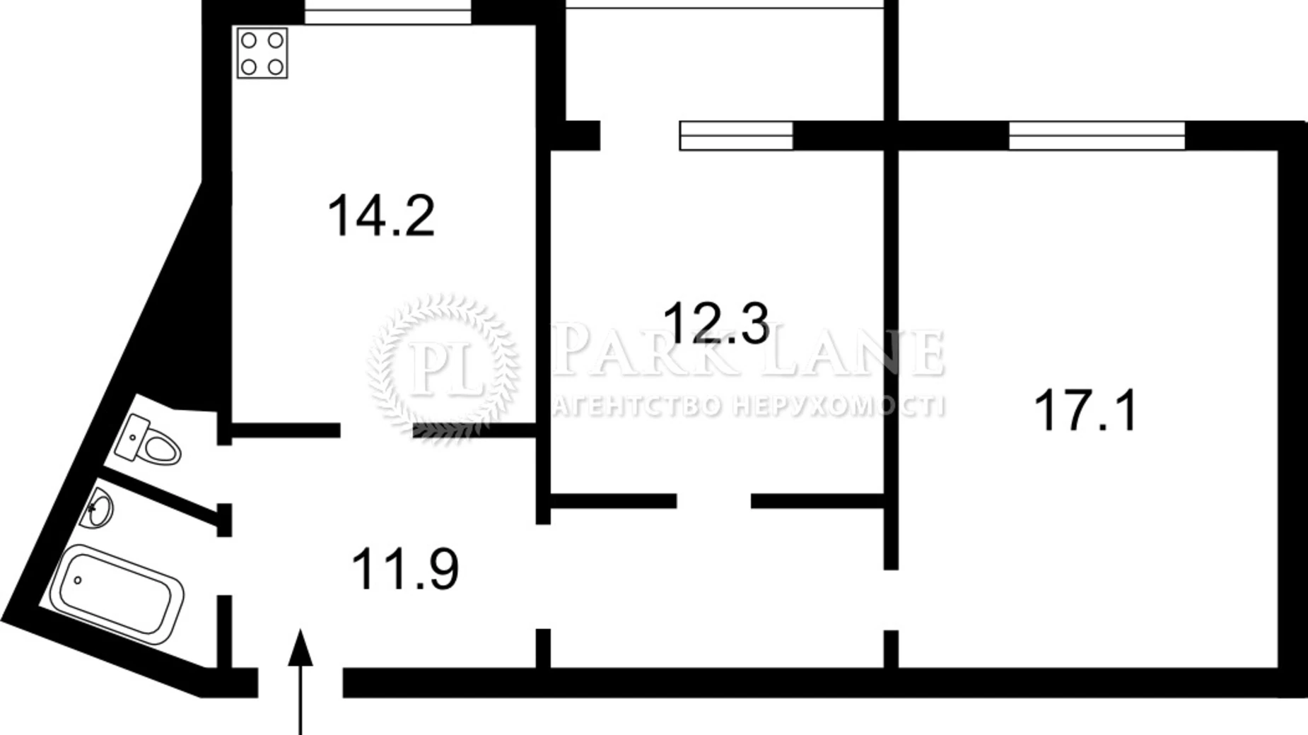 Продается 2-комнатная квартира 64 кв. м в Киеве, ул. Урловская, 34 - фото 2