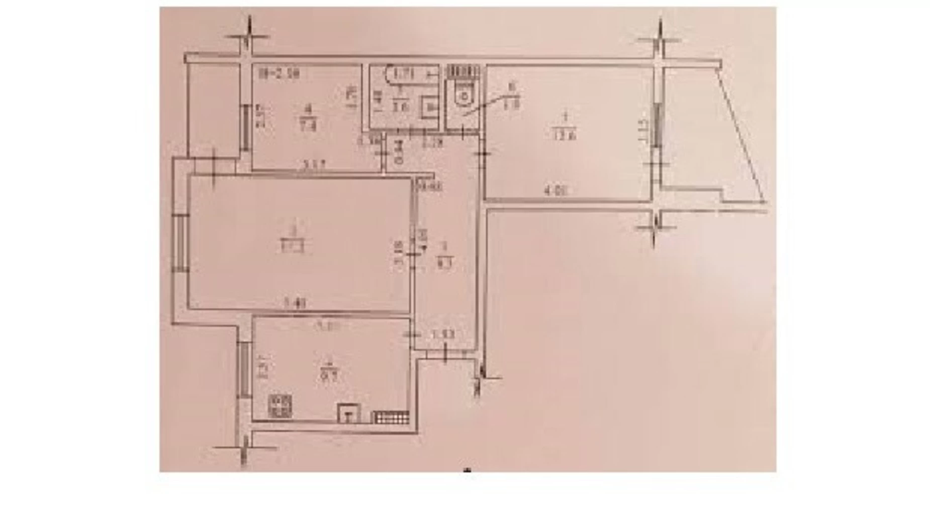 Продається 3-кімнатна квартира 65 кв. м у Одесі, вул. Ільфа і Петрова