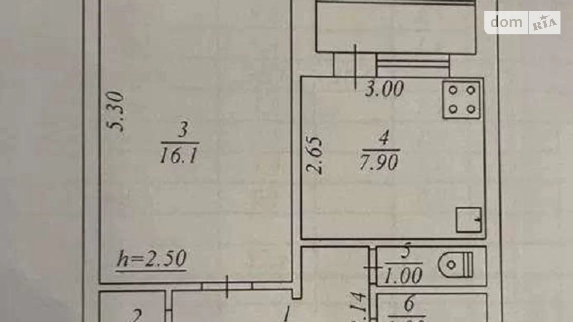 Продается 1-комнатная квартира 34 кв. м в Киеве