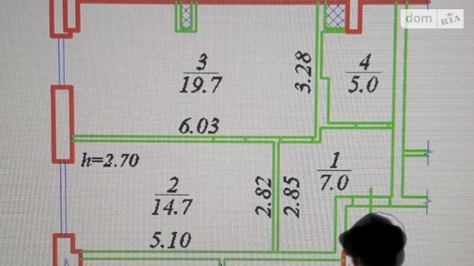 Продается 2-комнатная квартира 47 кв. м в Днепре, ул. Набережная Победы, 112 Д