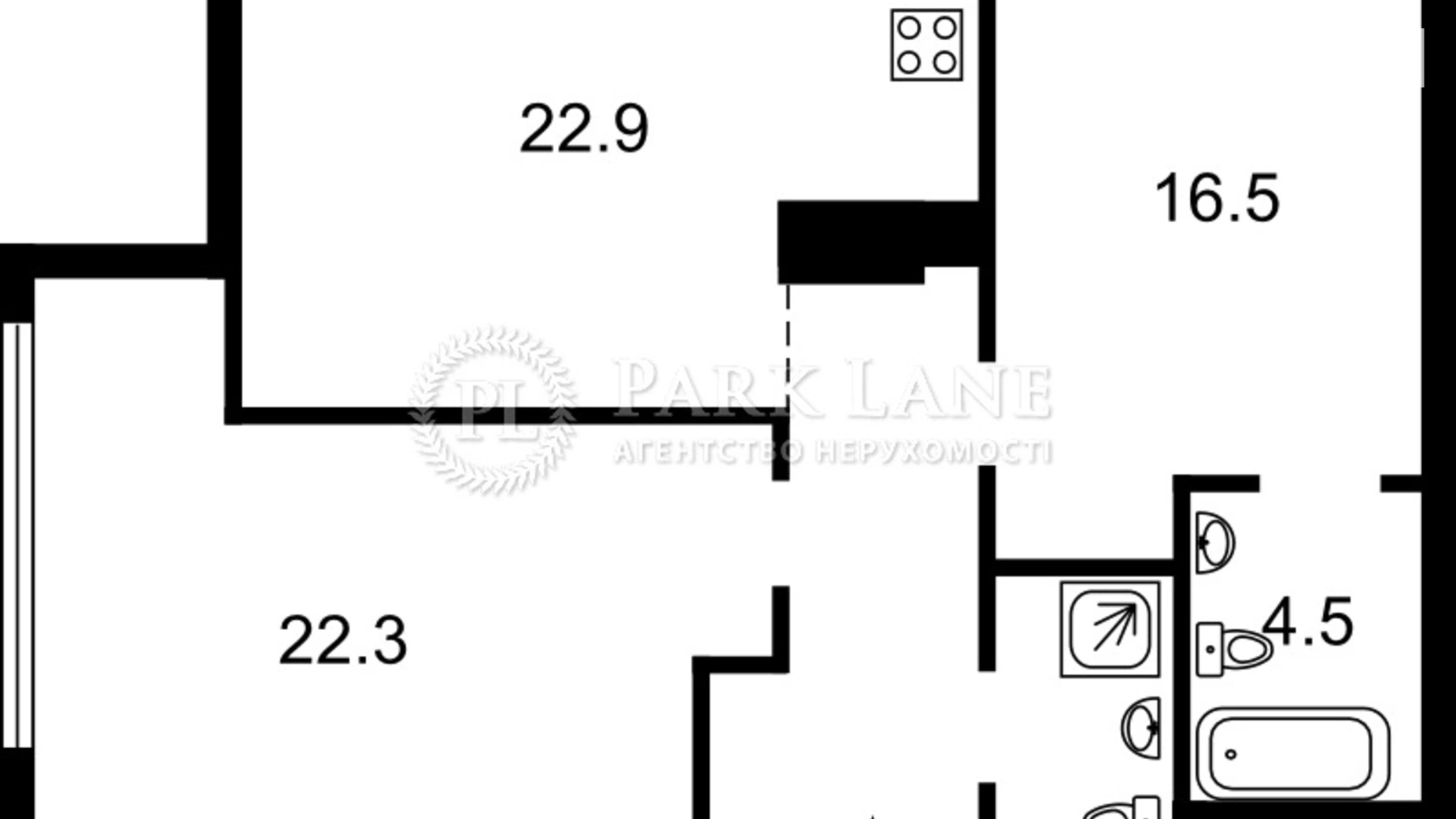 Продается 2-комнатная квартира 80 кв. м в Киеве, ул. Речная(Годовая), 4