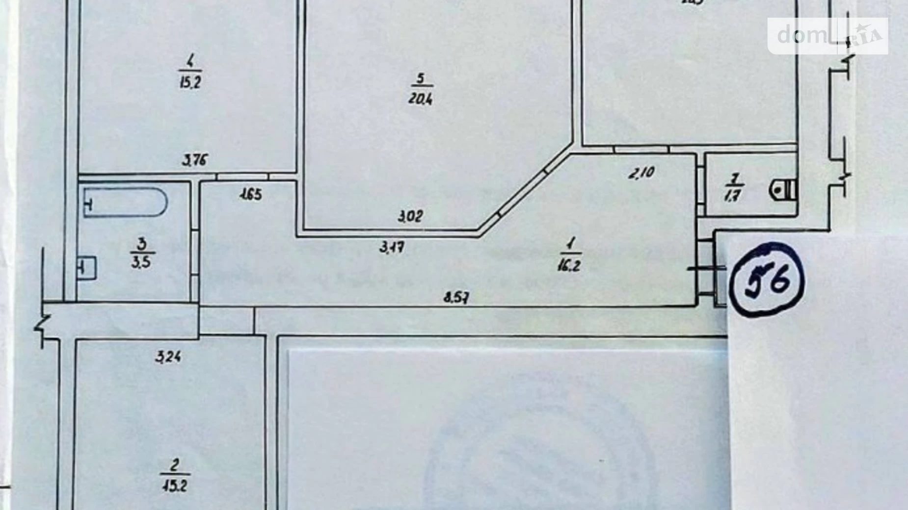 Продается 3-комнатная квартира 96 кв. м в Виннице