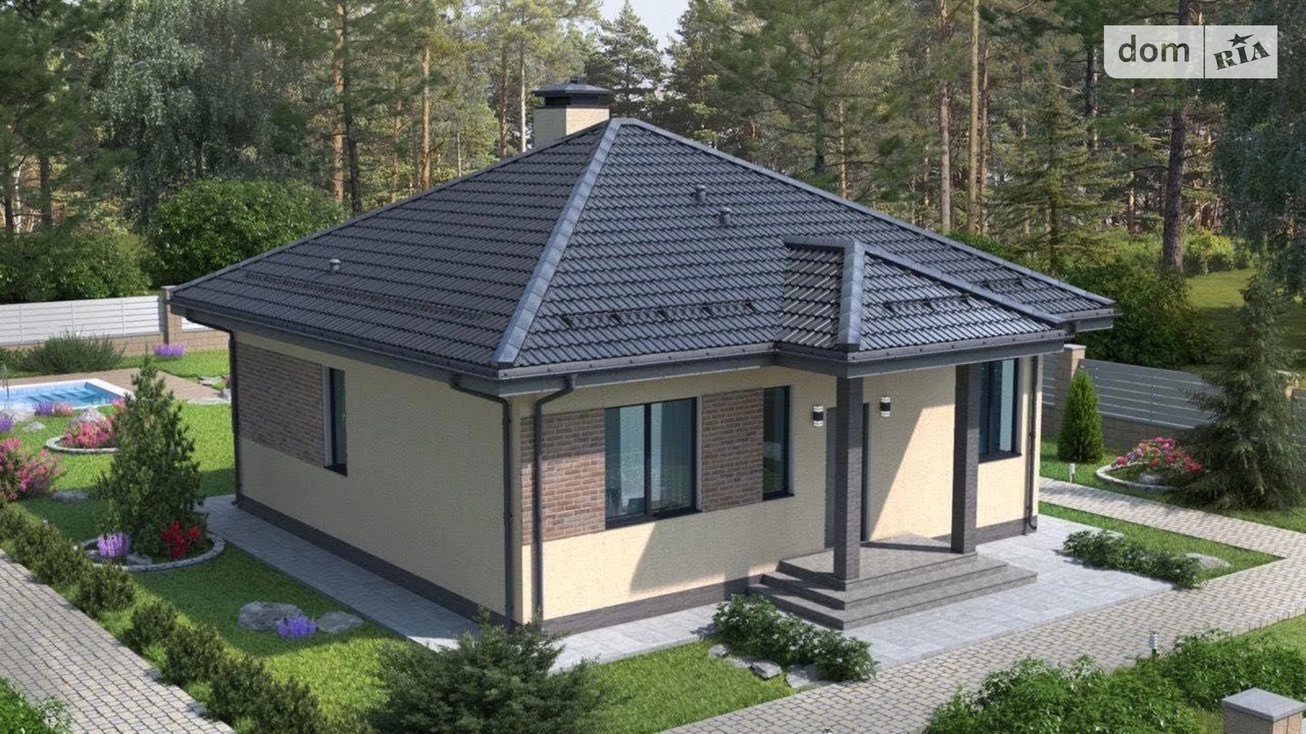 Продається одноповерховий будинок 105 кв. м з каміном, цена: 74999 $ - фото 2