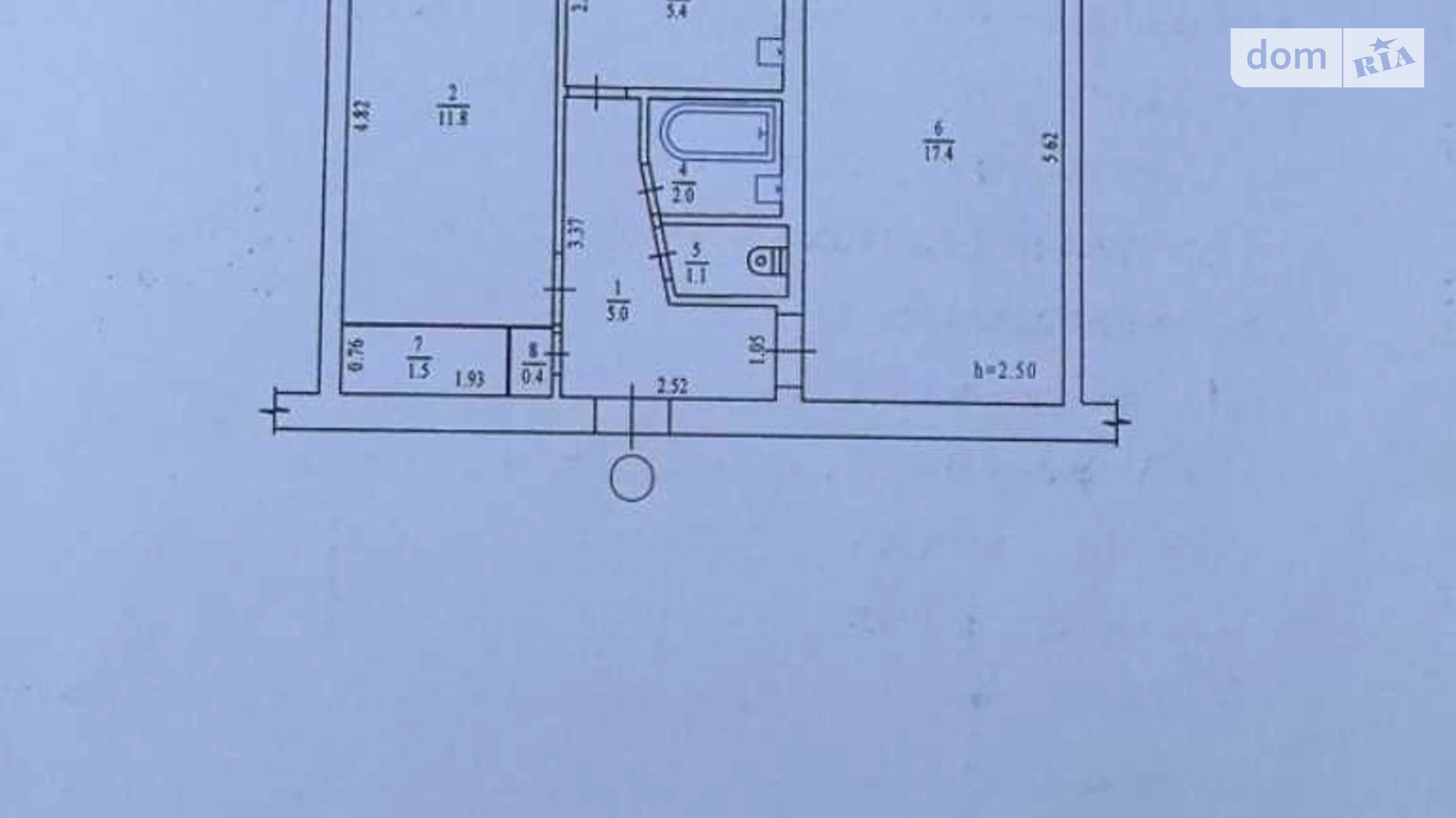 Продається 2-кімнатна квартира 49.3 кв. м у Полтаві, вул. Мазепи Івана