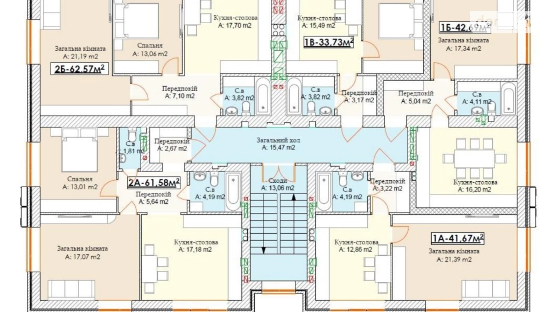 Продается 2-комнатная квартира 61.4 кв. м в Ирпене, ул. Рыльского - фото 2