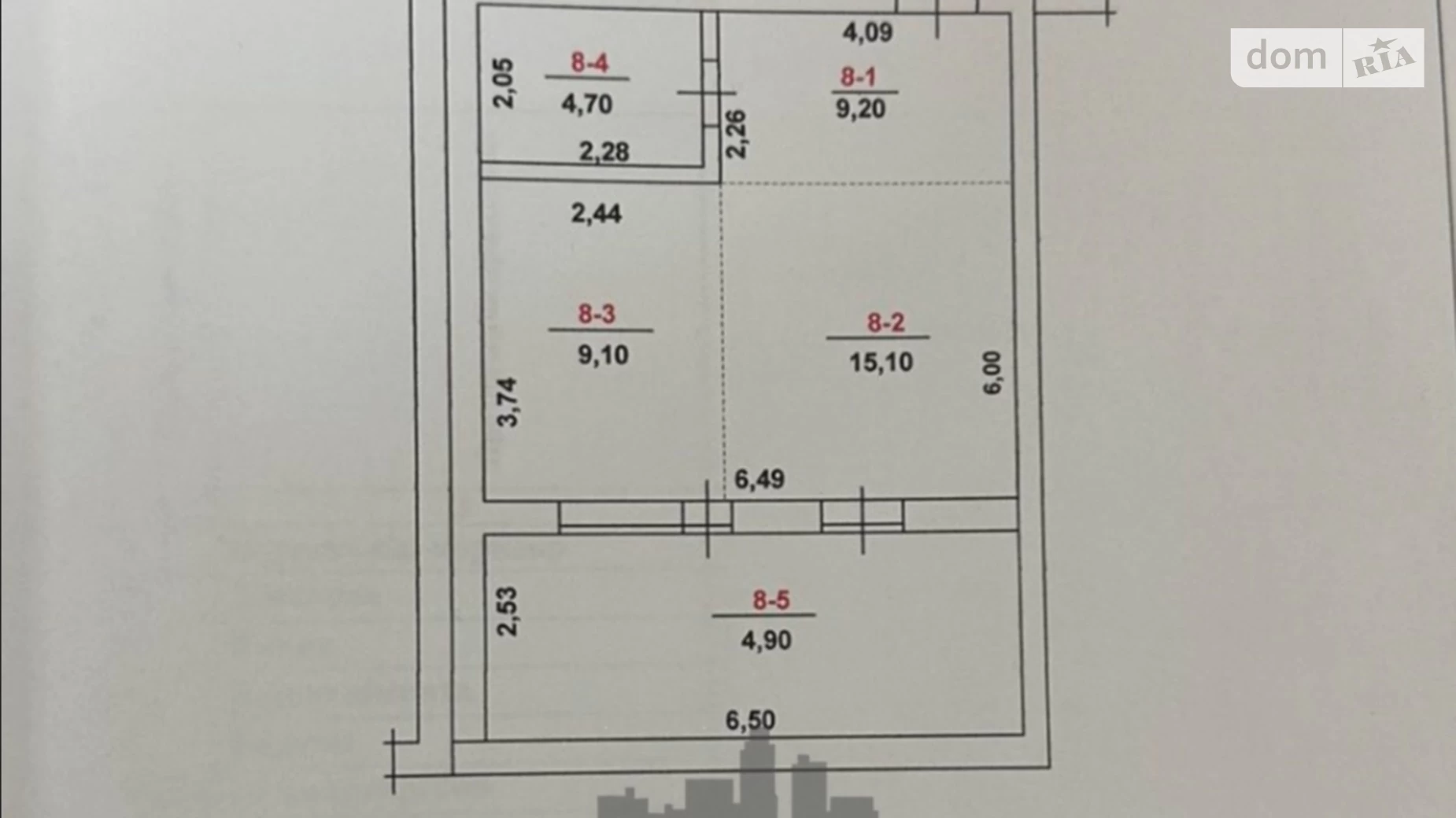 Продается 1-комнатная квартира 46 кв. м в Ужгороде, пер. Вербный - фото 2