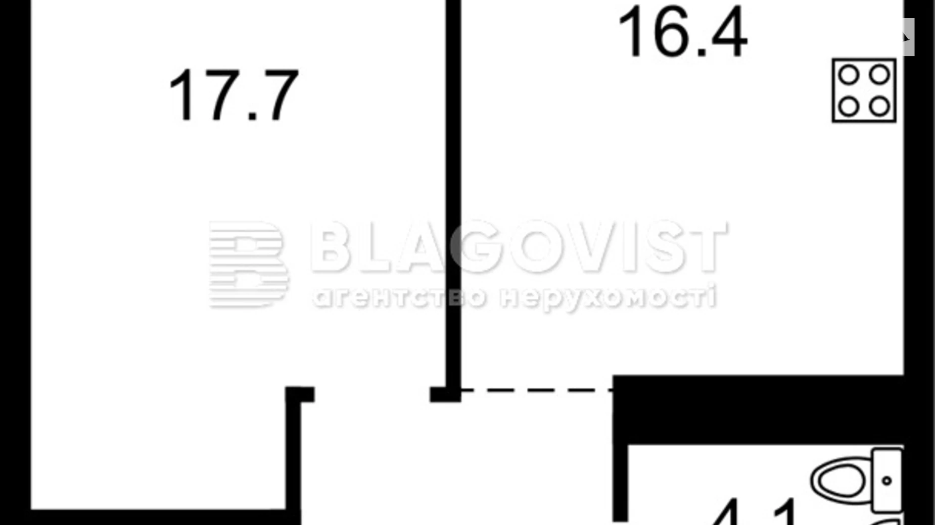 Продається 1-кімнатна квартира 45.3 кв. м у Києві, вул. Віктора Некрасова(Північно-Сирецька), 10 - фото 2