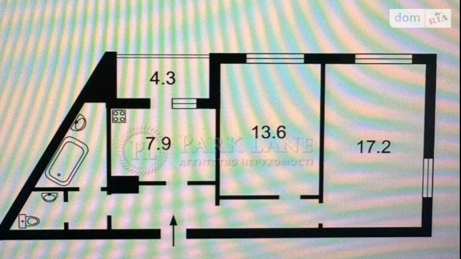 Продается 2-комнатная квартира 60 кв. м в Киеве, просп. Академика Глушкова, 6