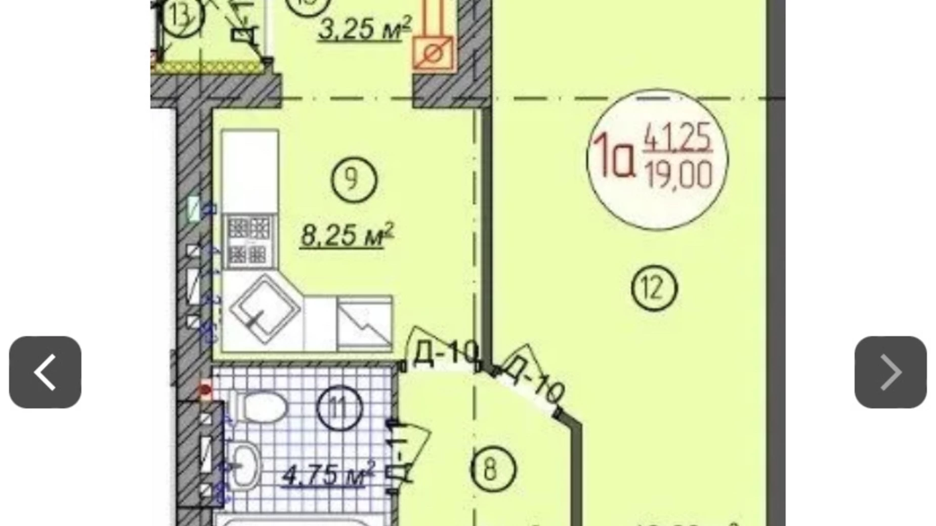 Продається 1-кімнатна квартира 45 кв. м у Стрижавці, вул. Київська - фото 4